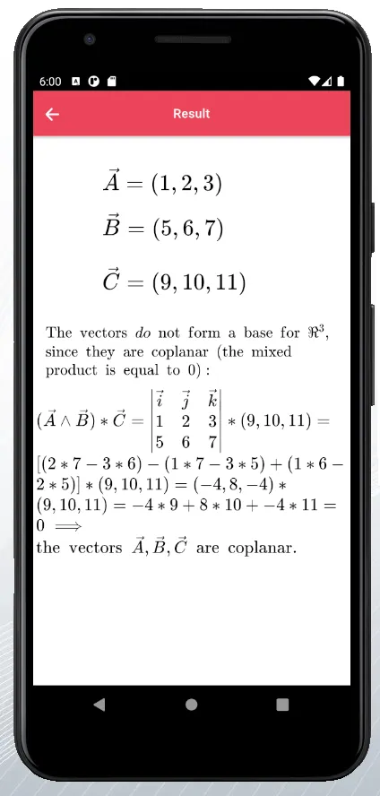 Vector Base Calculator | Indus Appstore | Screenshot