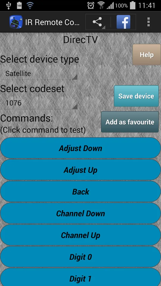 IR Remote Control | Indus Appstore | Screenshot