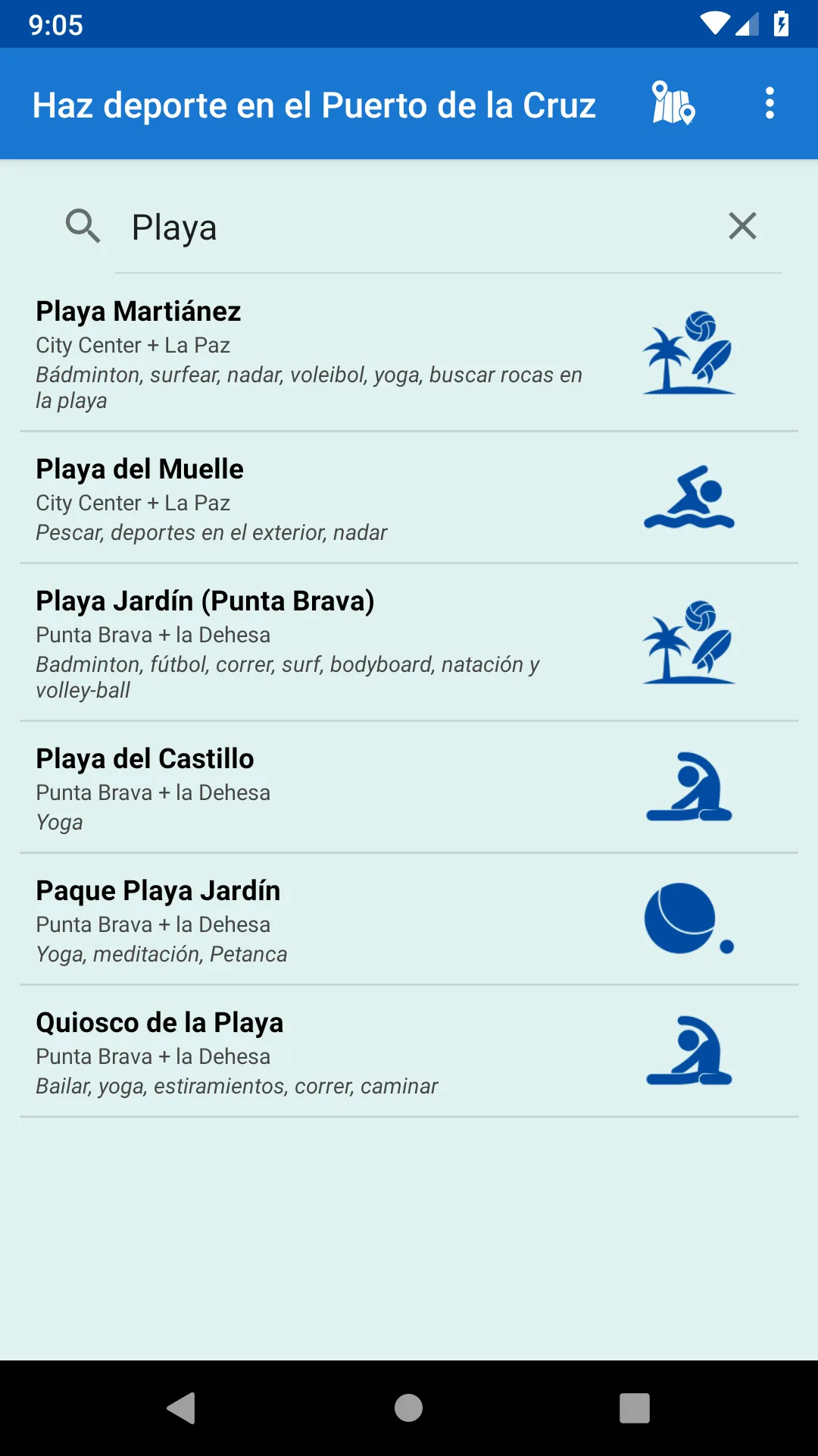 Do sports in Puerto de la Cruz | Indus Appstore | Screenshot