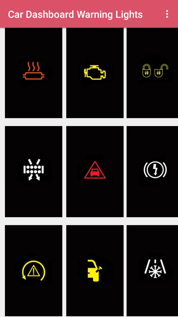 Car Dashboard Warning Lights | Indus Appstore | Screenshot