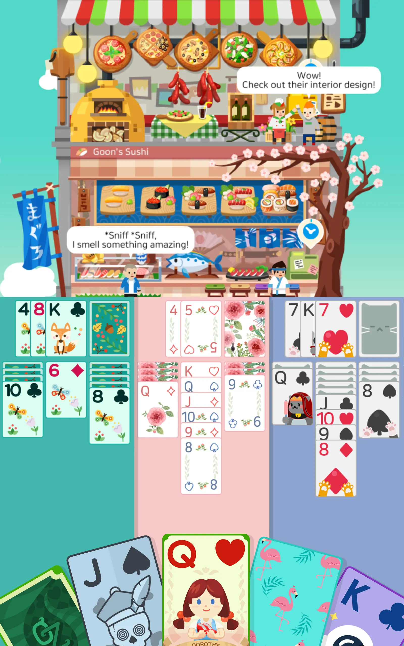 Solitaire Cooking Tower | Indus Appstore | Screenshot