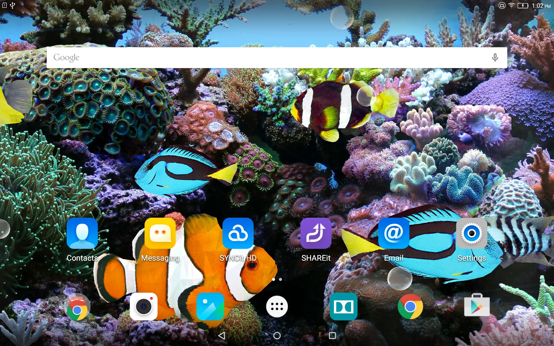 Coral Fish 3D Live Wallpaper | Indus Appstore | Screenshot