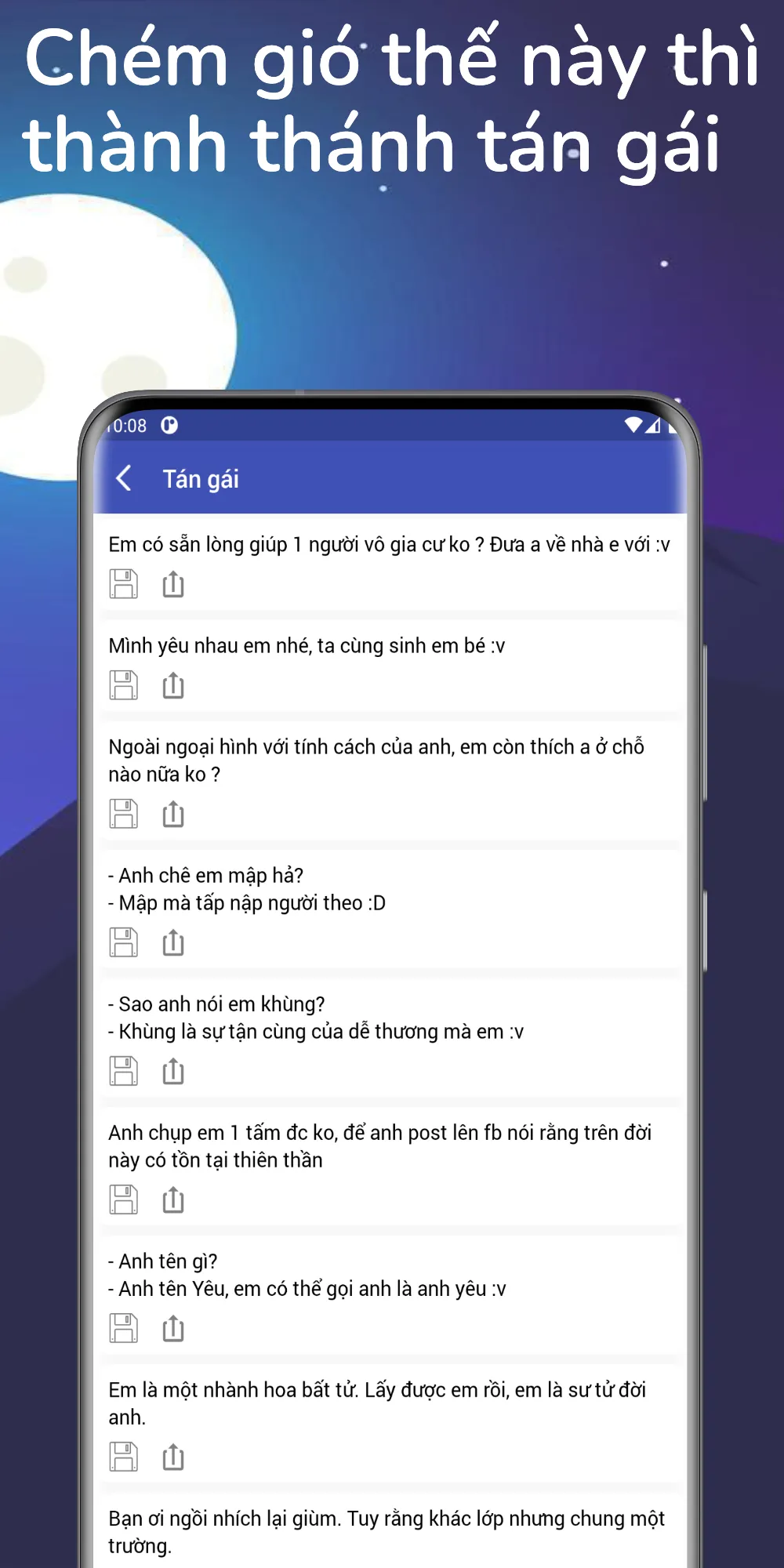 Cười sml - chém gió - tán gái | Indus Appstore | Screenshot