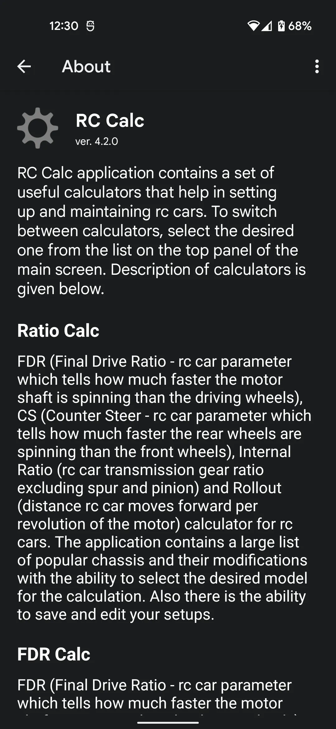 RC Calc | Indus Appstore | Screenshot