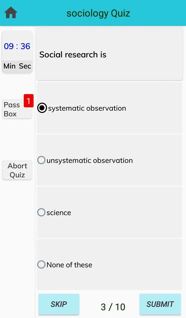 Sociology MCQs Test | Indus Appstore | Screenshot