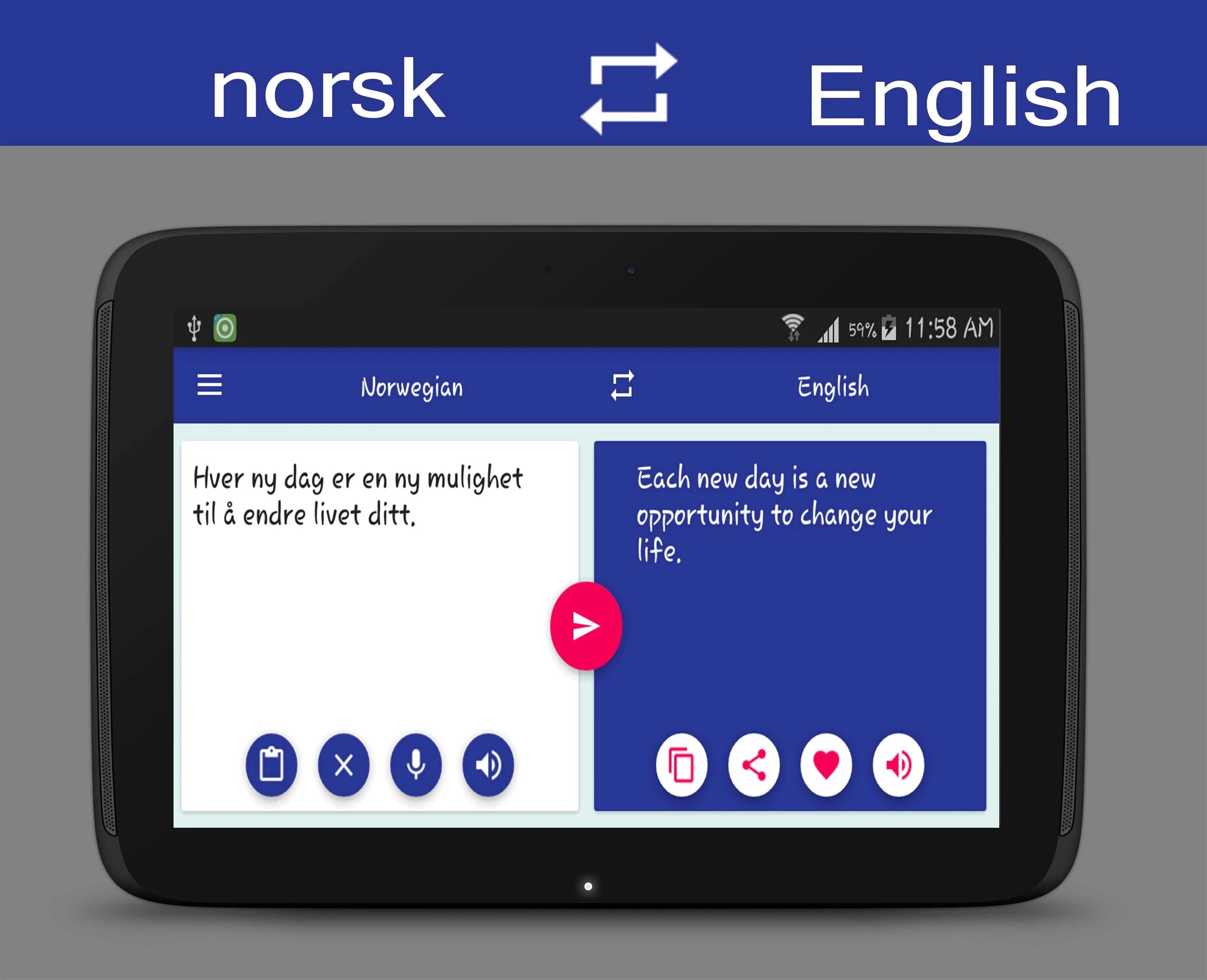 Norwegian English Translator | Indus Appstore | Screenshot