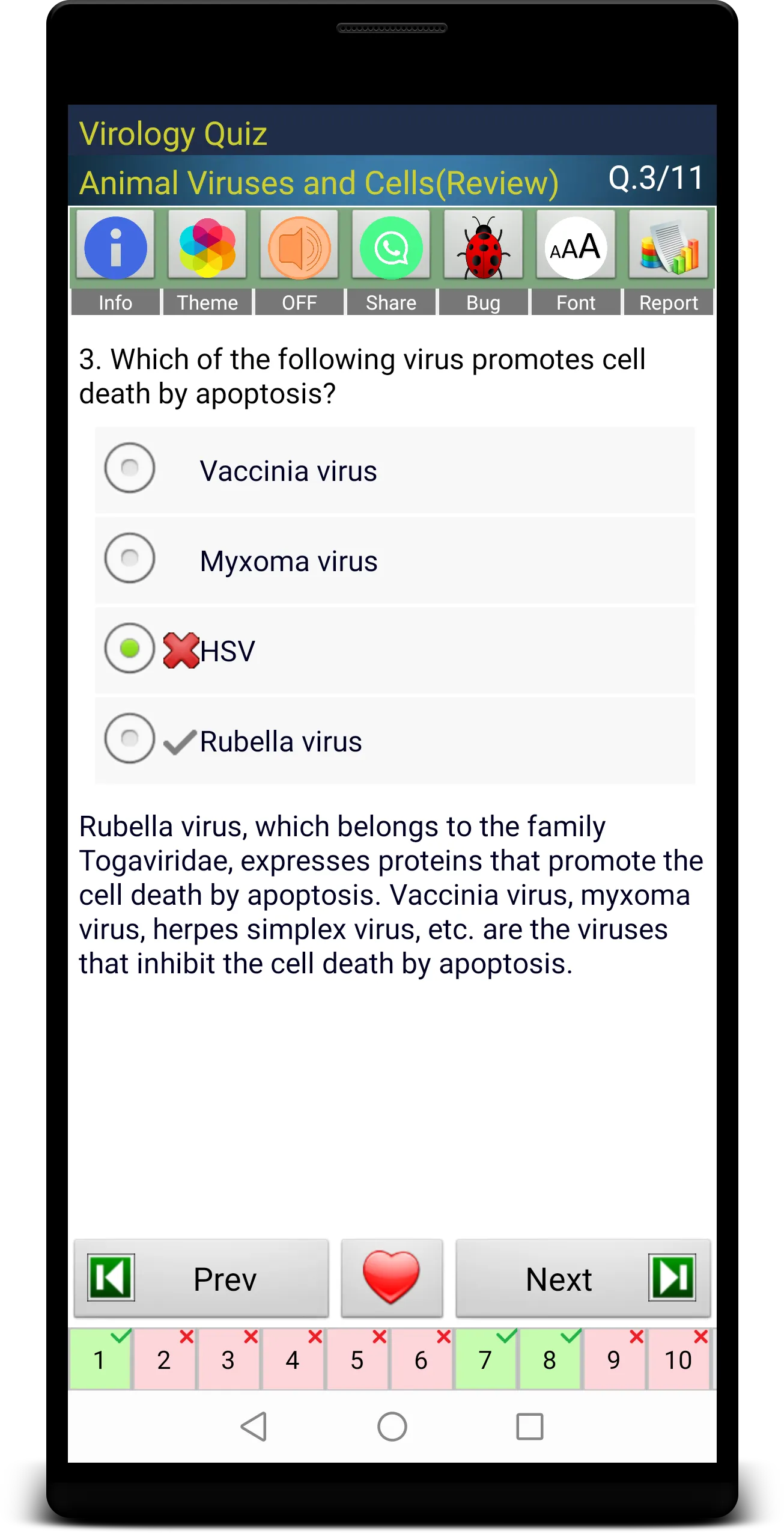 Virology Quiz | Indus Appstore | Screenshot