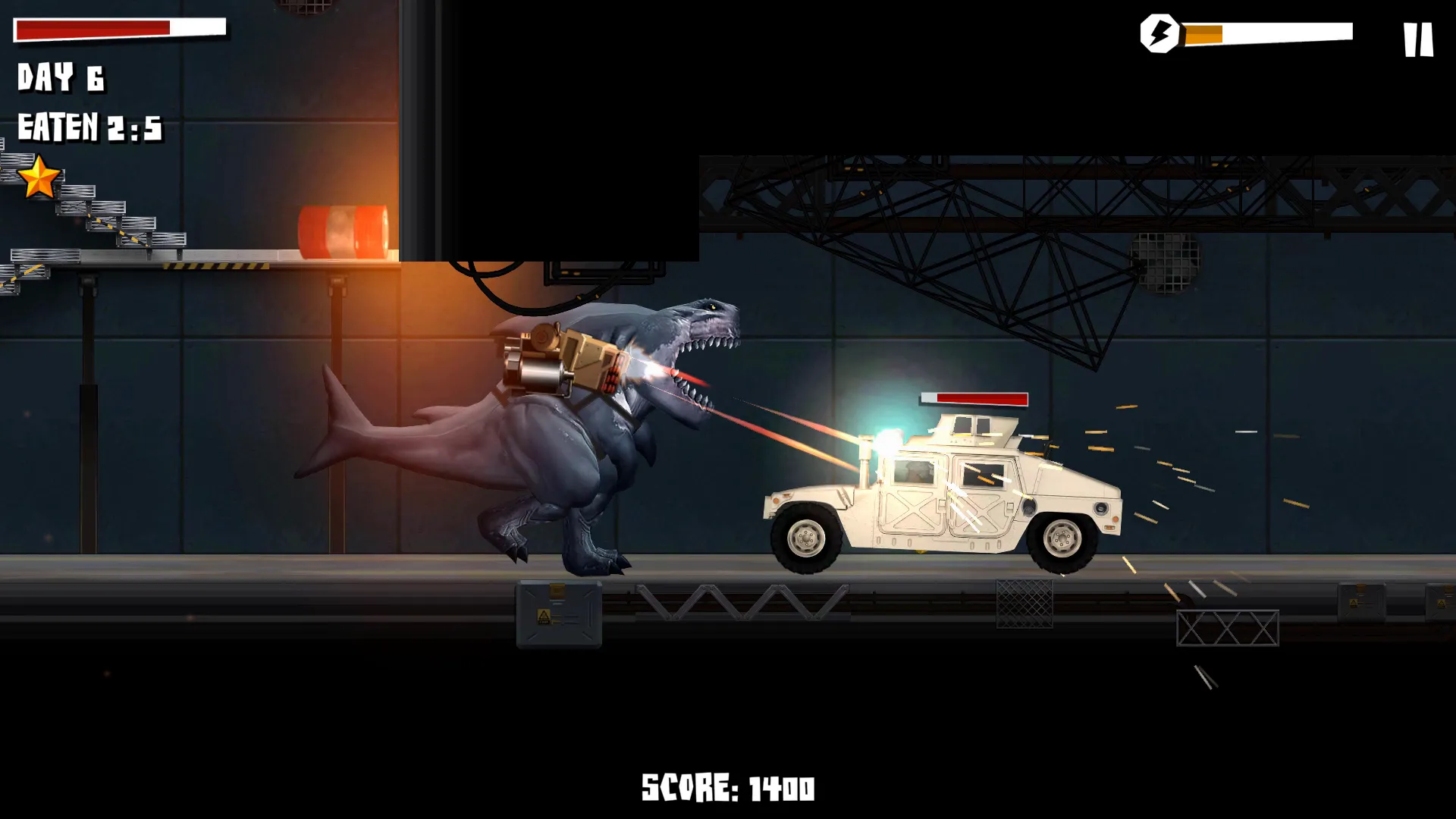 Sharkosaurus Rampage | Indus Appstore | Screenshot