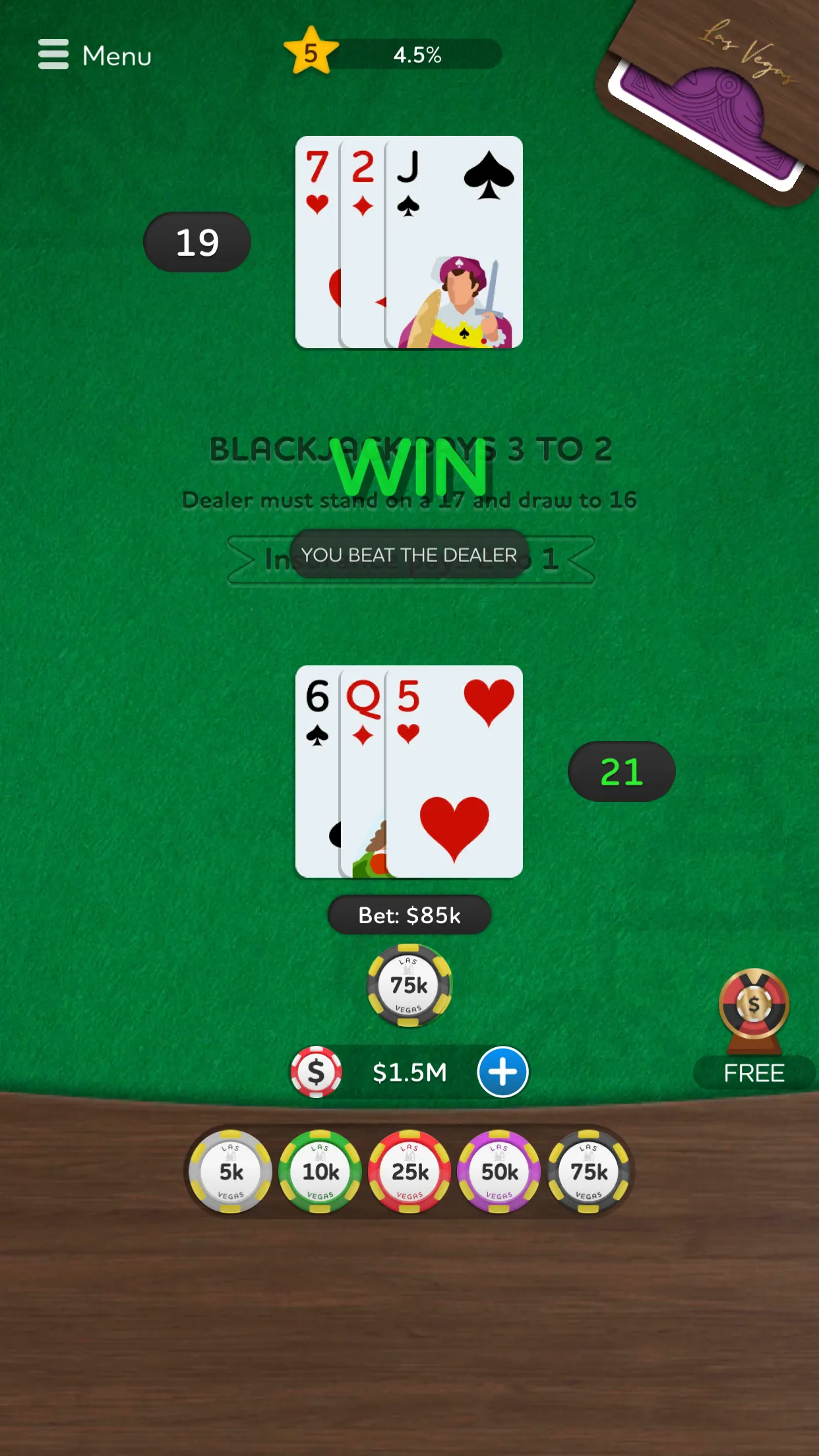 Blackjack - Casino Card Game | Indus Appstore | Screenshot