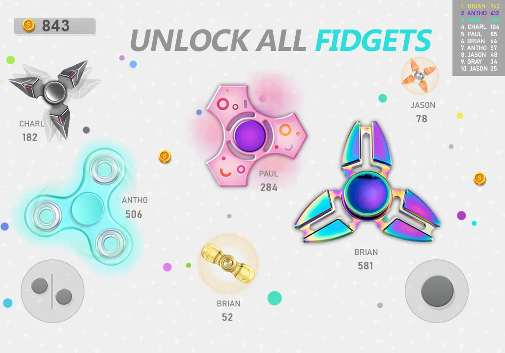 Realtime Fidget Spinner Games | Indus Appstore | Screenshot