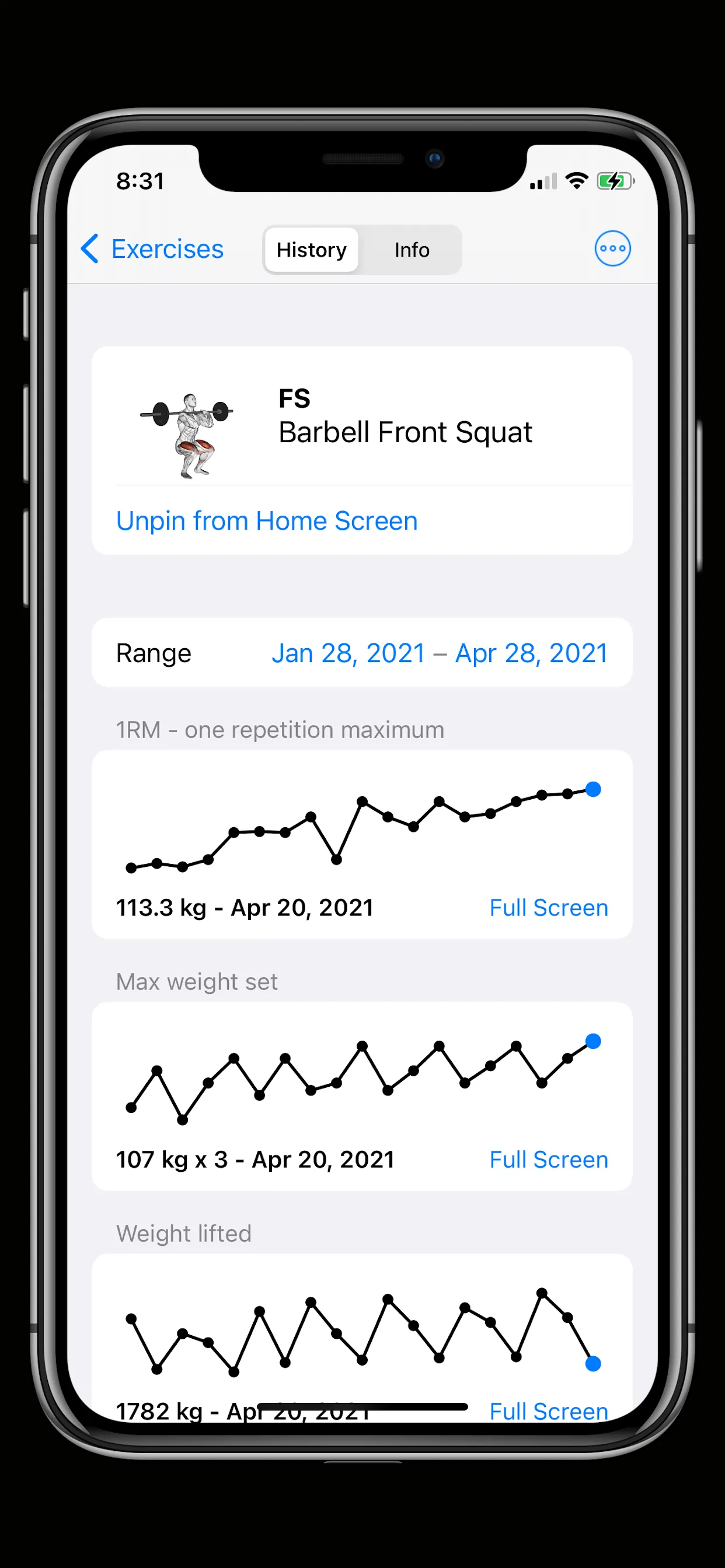 Fitness Logbook | Indus Appstore | Screenshot