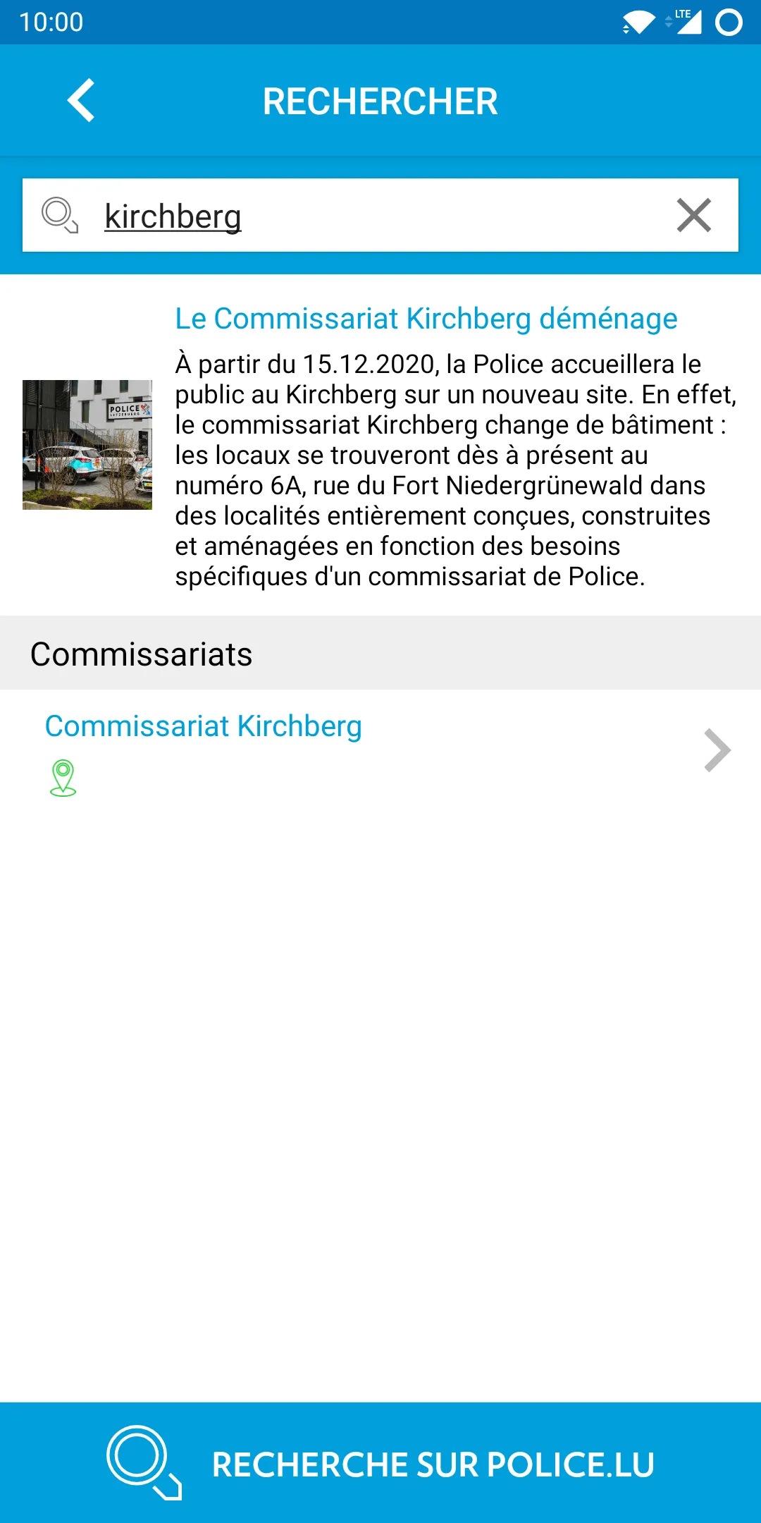 Police Luxembourg | Indus Appstore | Screenshot