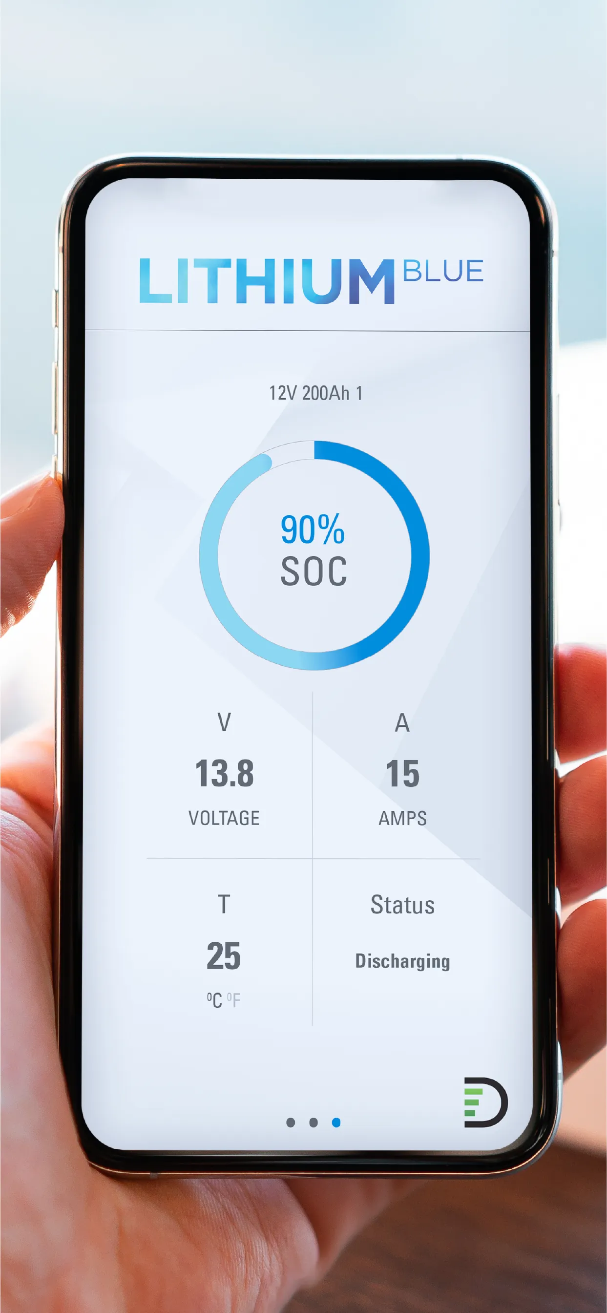 Lithium Blue Battery Monitor | Indus Appstore | Screenshot