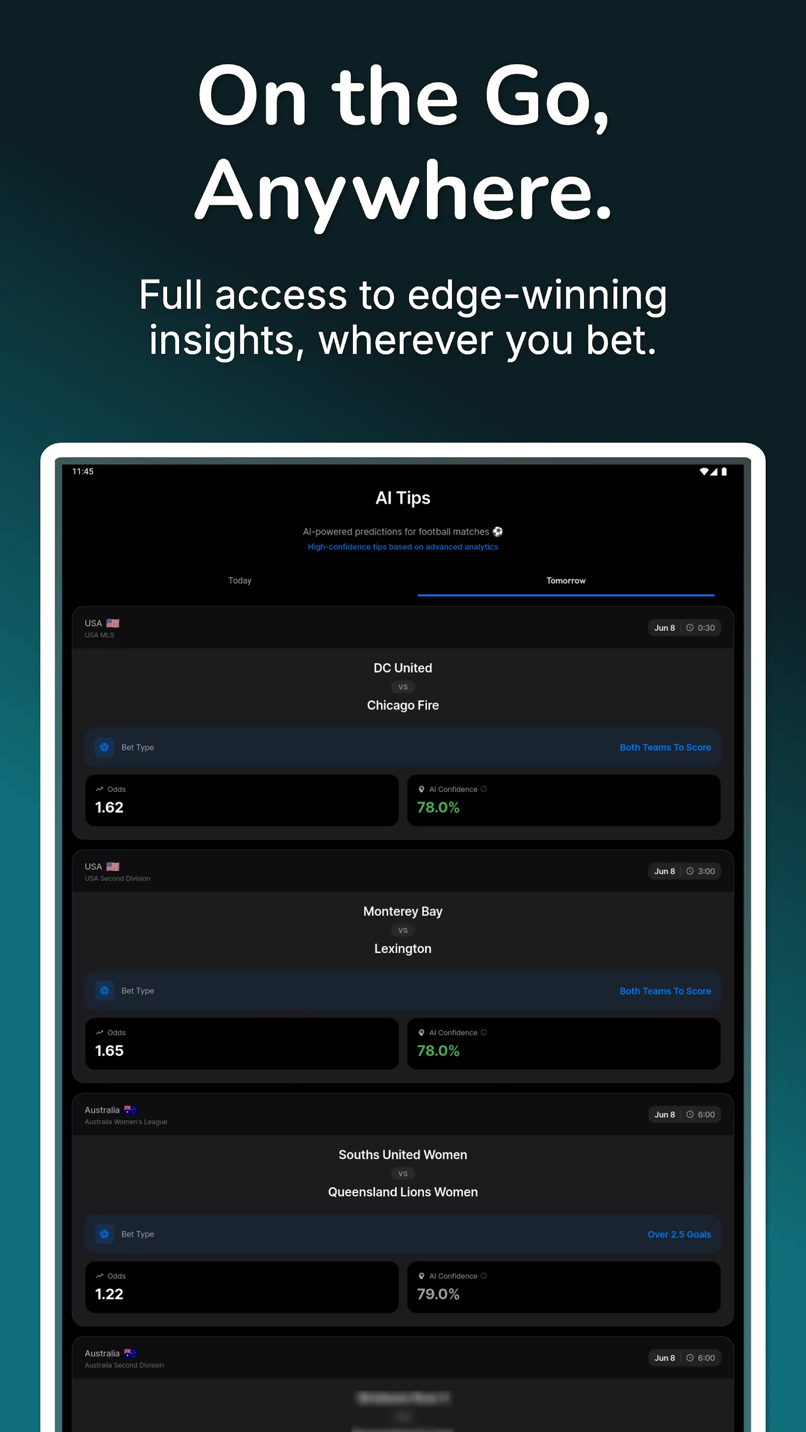 AI Betting Tips - Football | Indus Appstore | Screenshot