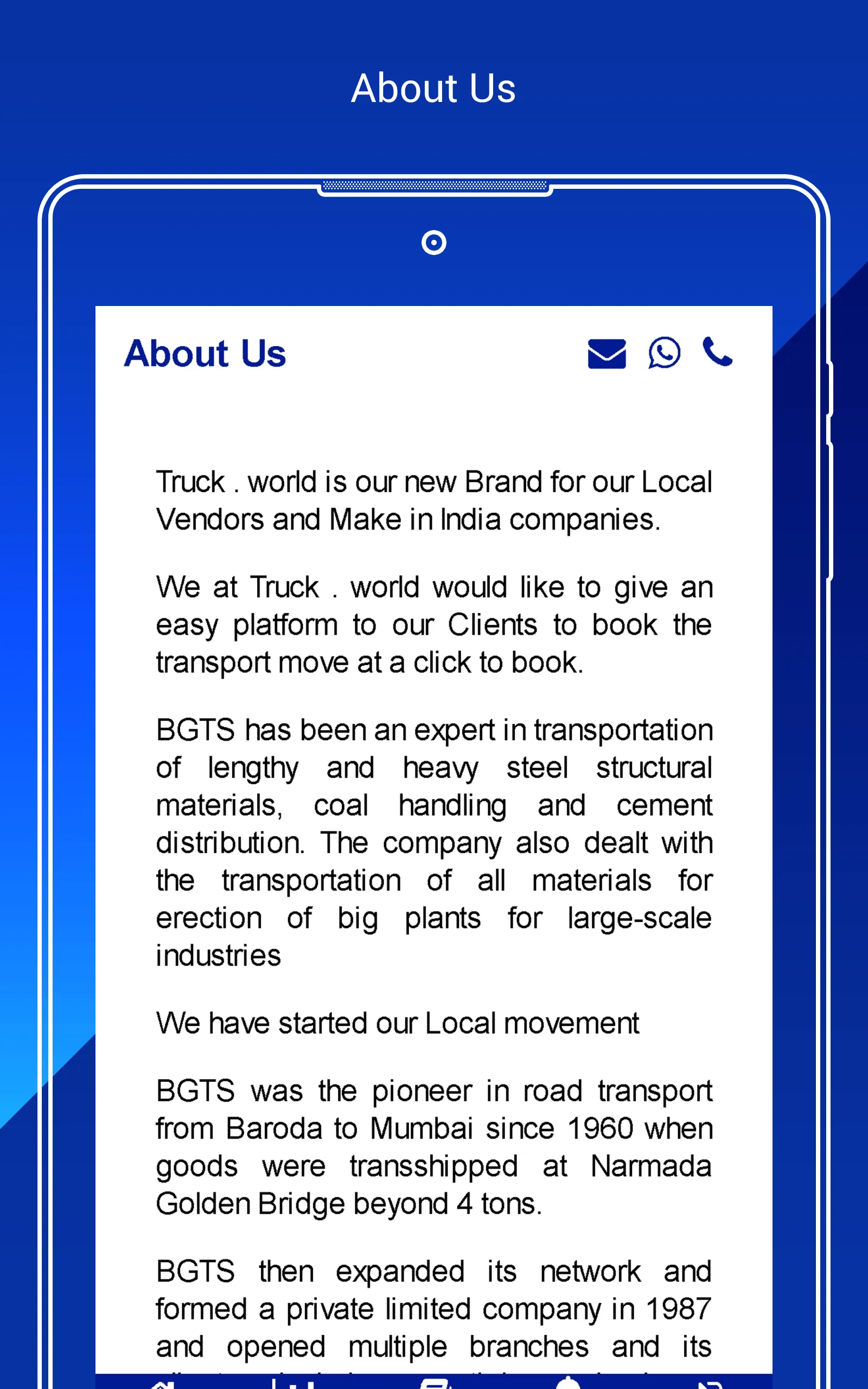 Baroda Goods Transport Service | Indus Appstore | Screenshot