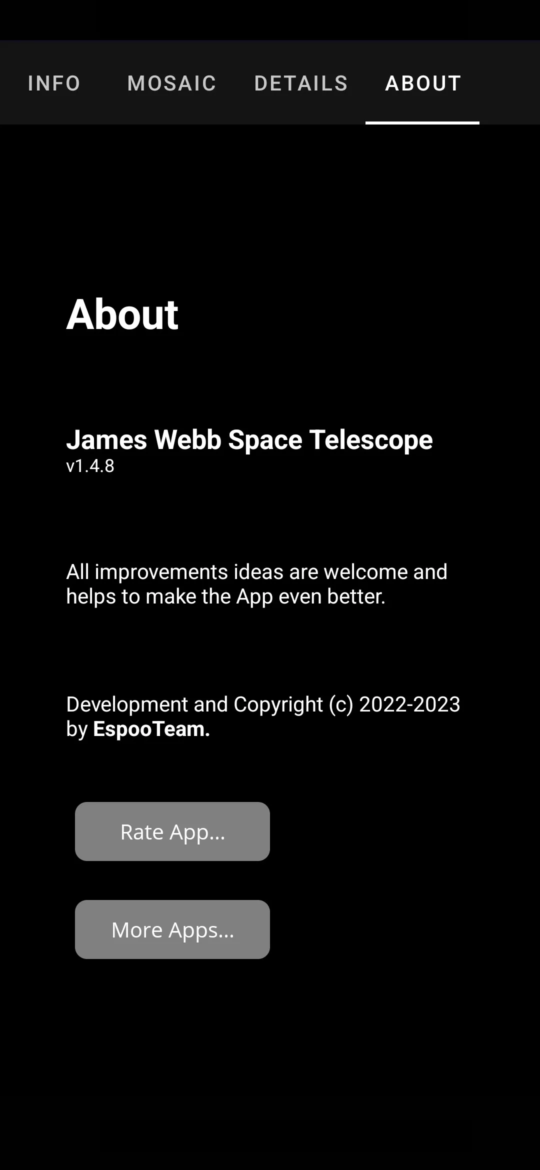 James Webb Space Telescope | Indus Appstore | Screenshot