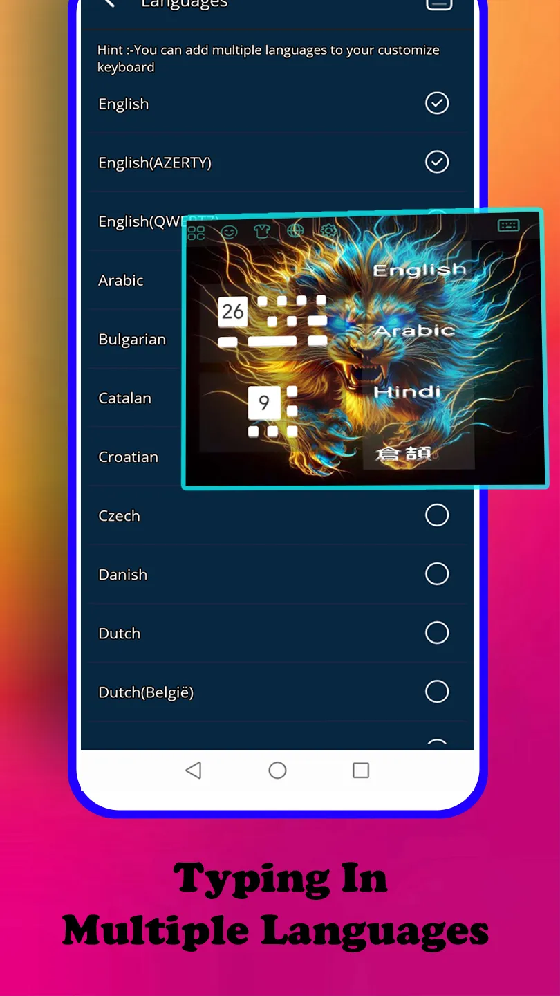 Lightning lion king Keyboard | Indus Appstore | Screenshot