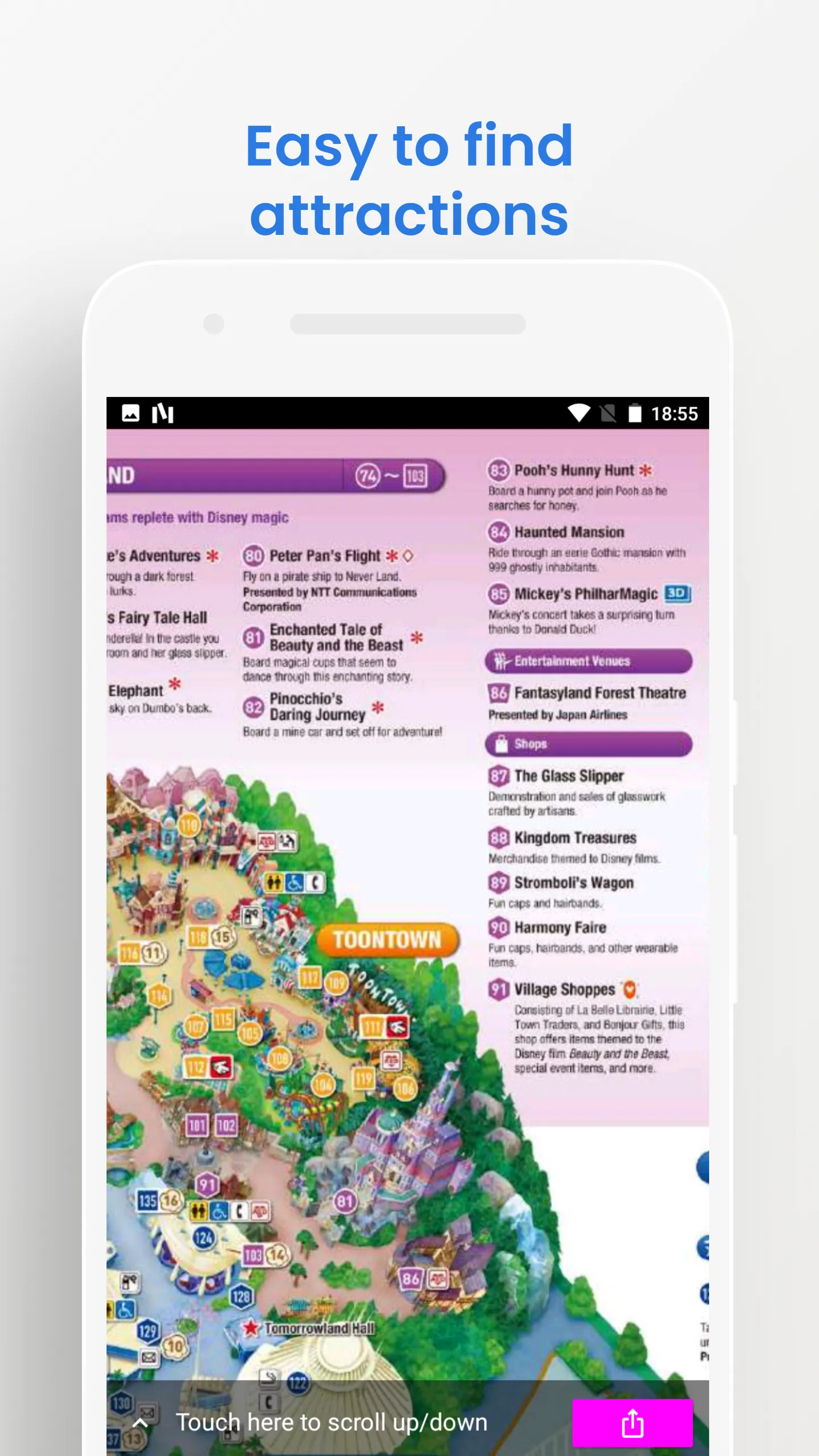 TOKYO LAND/SEA PARK MAP GUIDE | Indus Appstore | Screenshot