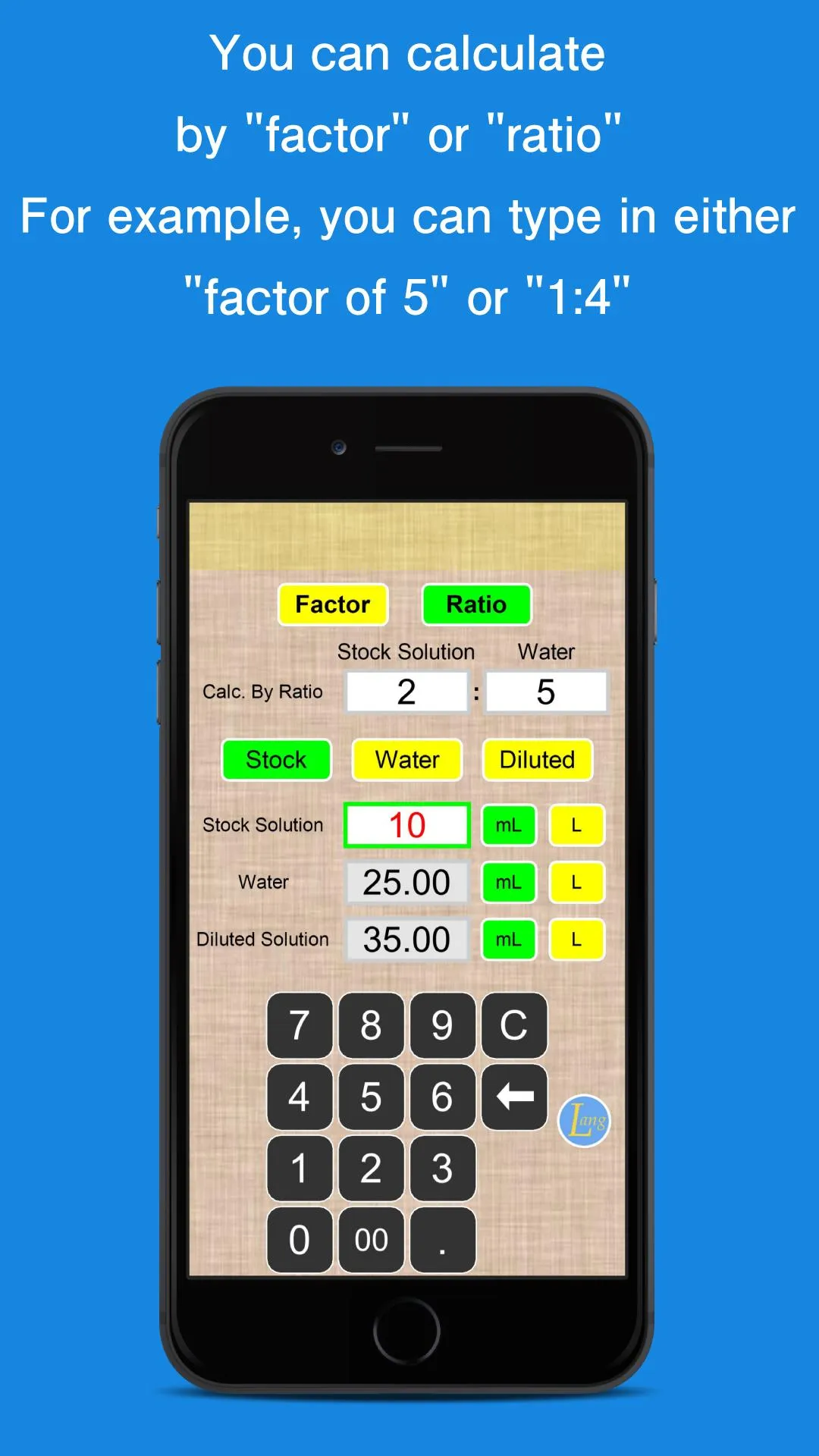 Simple Dilution Calculator | Indus Appstore | Screenshot