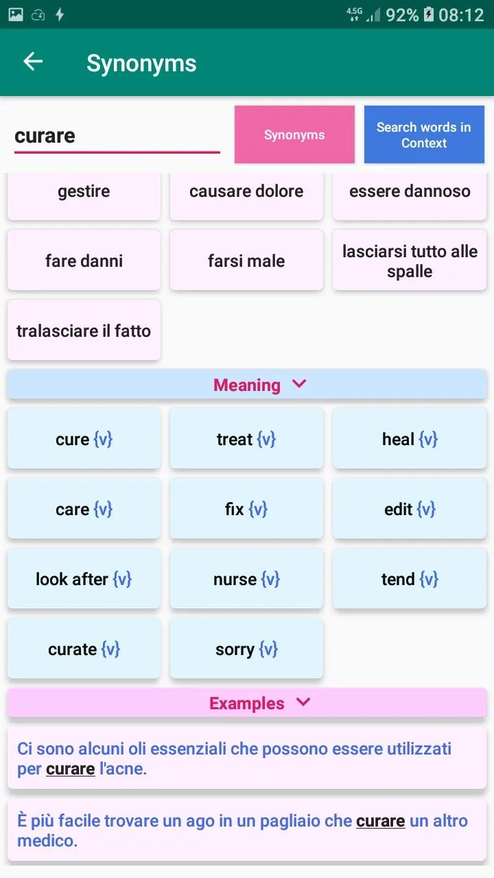 Italian Verb Conjugation | Indus Appstore | Screenshot