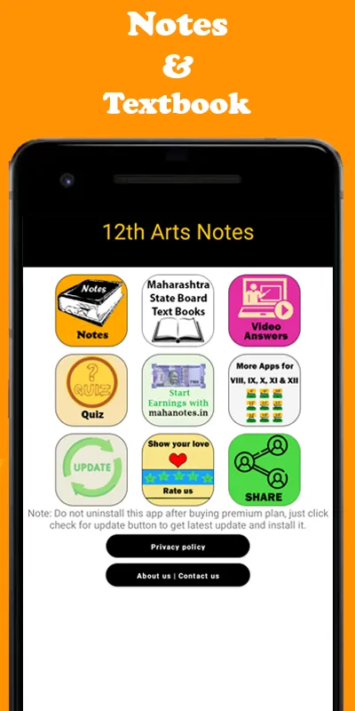 12th Arts Notes 2023 | Indus Appstore | Screenshot