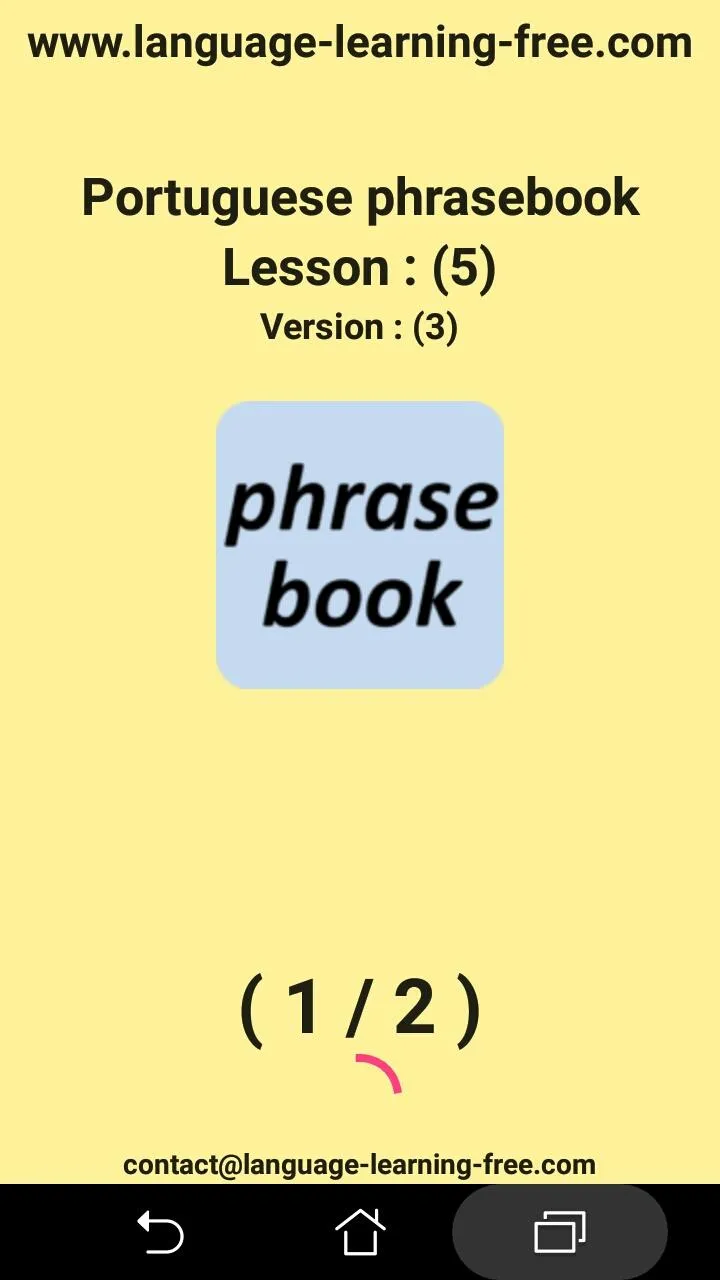 Portuguese phrasebook and phra | Indus Appstore | Screenshot