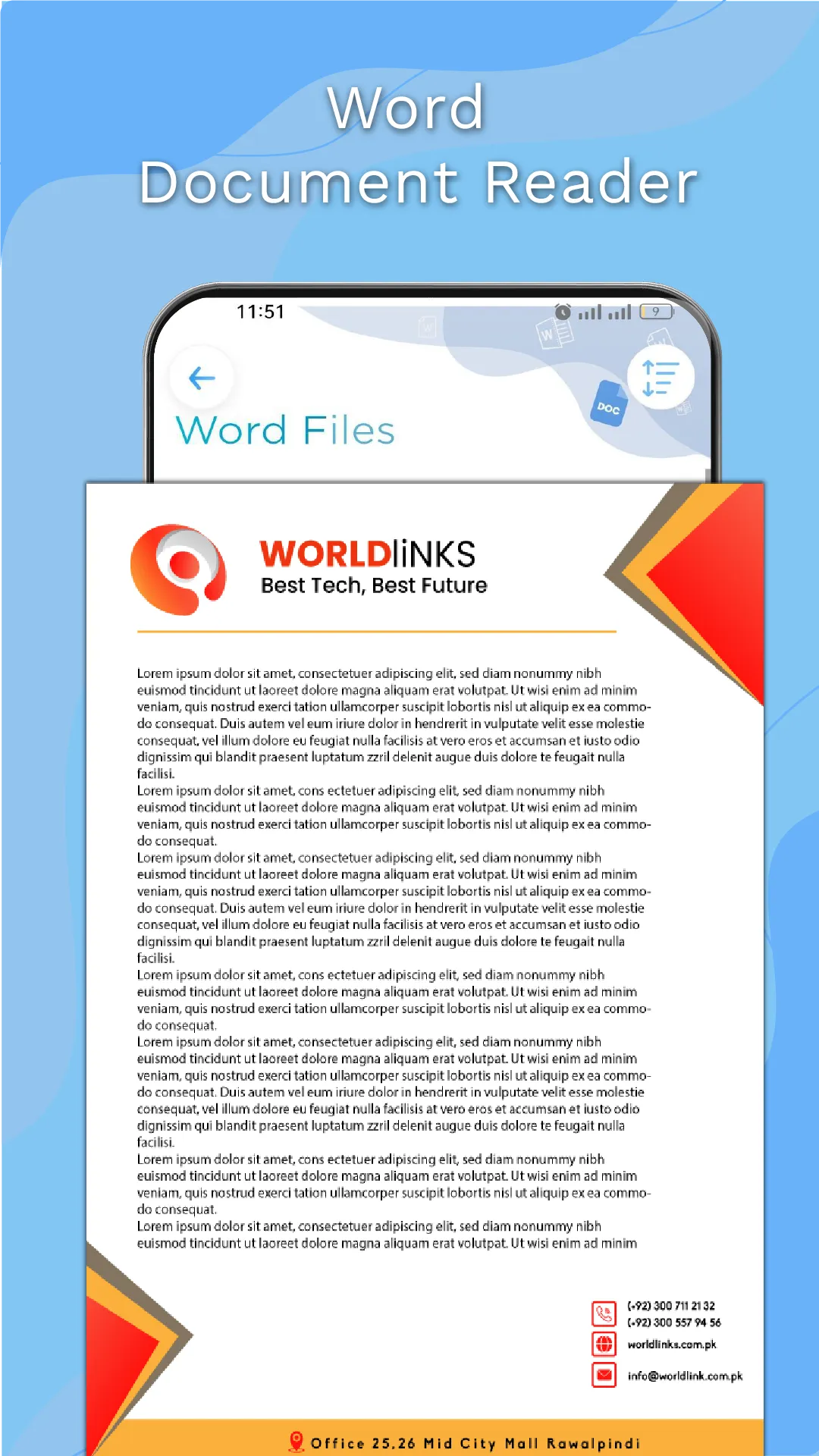 Word, Excel, Pdf, PPT Reader's | Indus Appstore | Screenshot