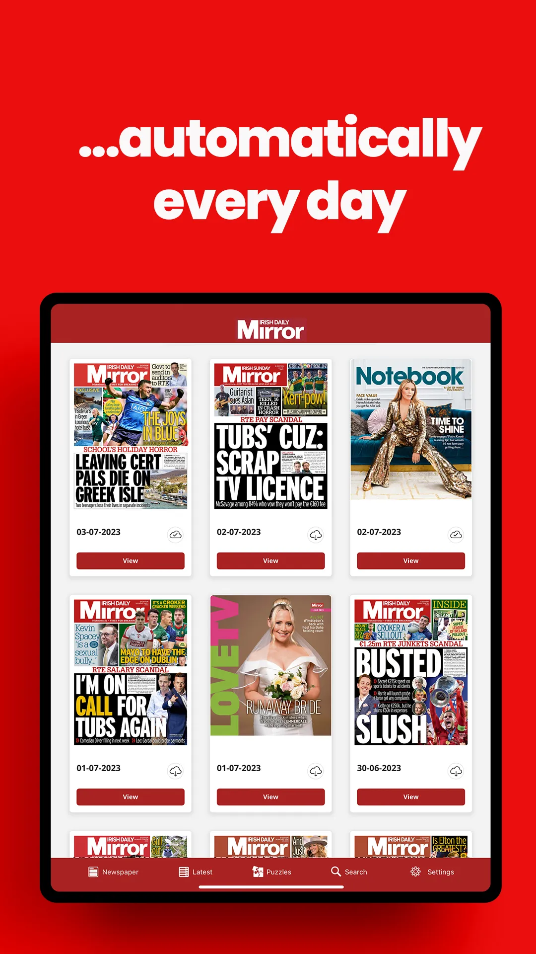 Irish Mirror Newspaper (IE) | Indus Appstore | Screenshot