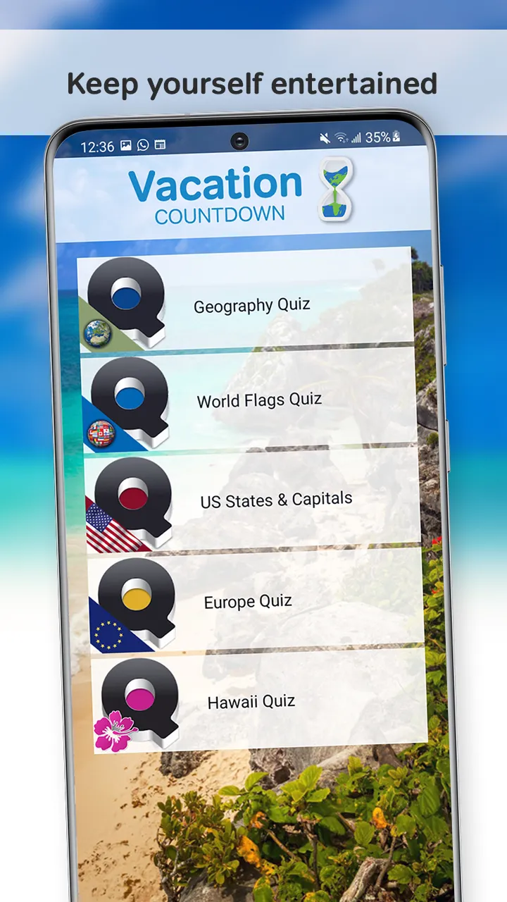 Vacation Countdown App | Indus Appstore | Screenshot