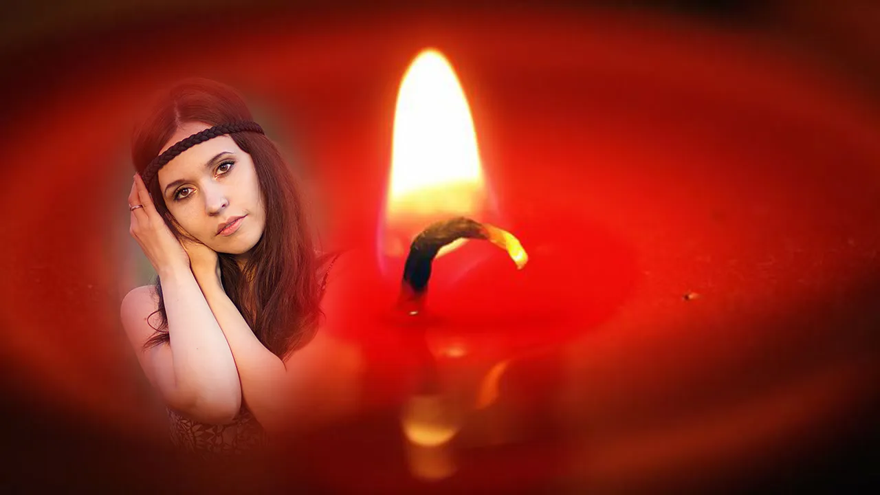 candle flame light photo frame | Indus Appstore | Screenshot