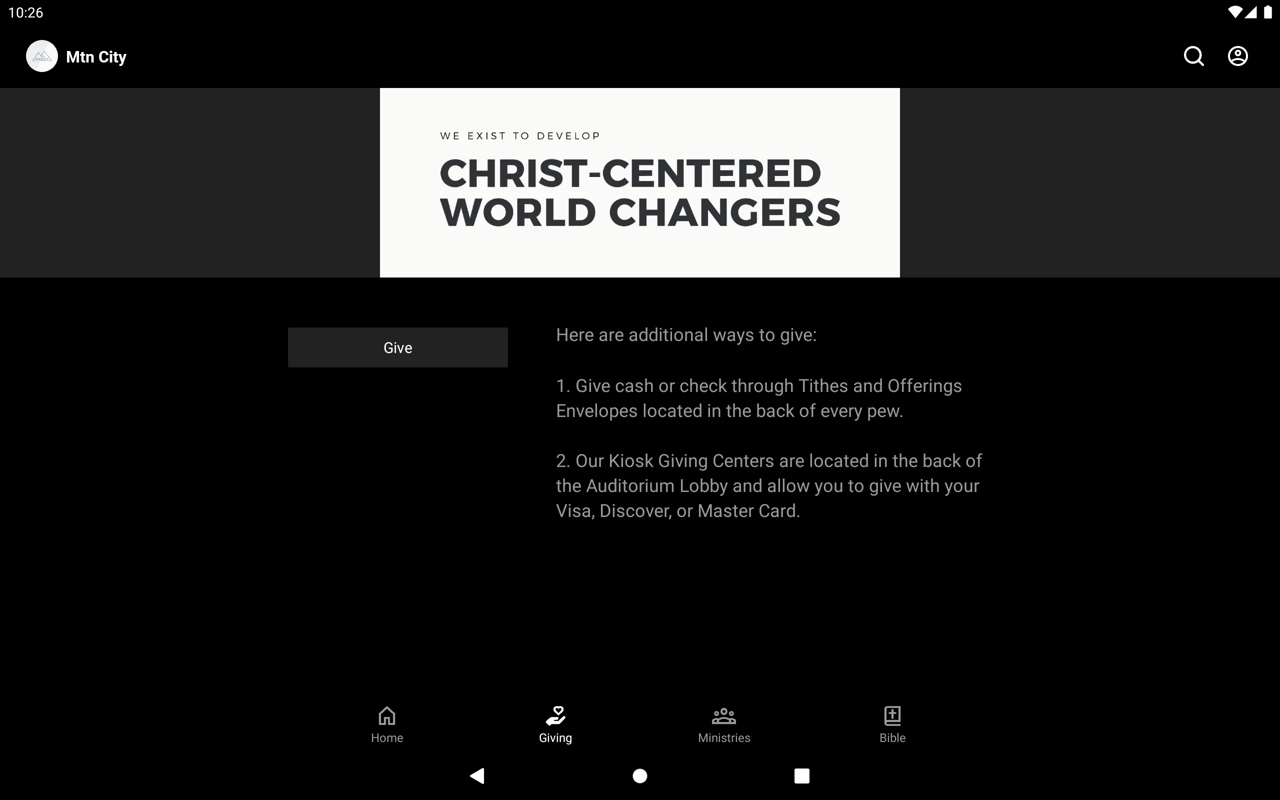 Mtn Cty Church | Indus Appstore | Screenshot