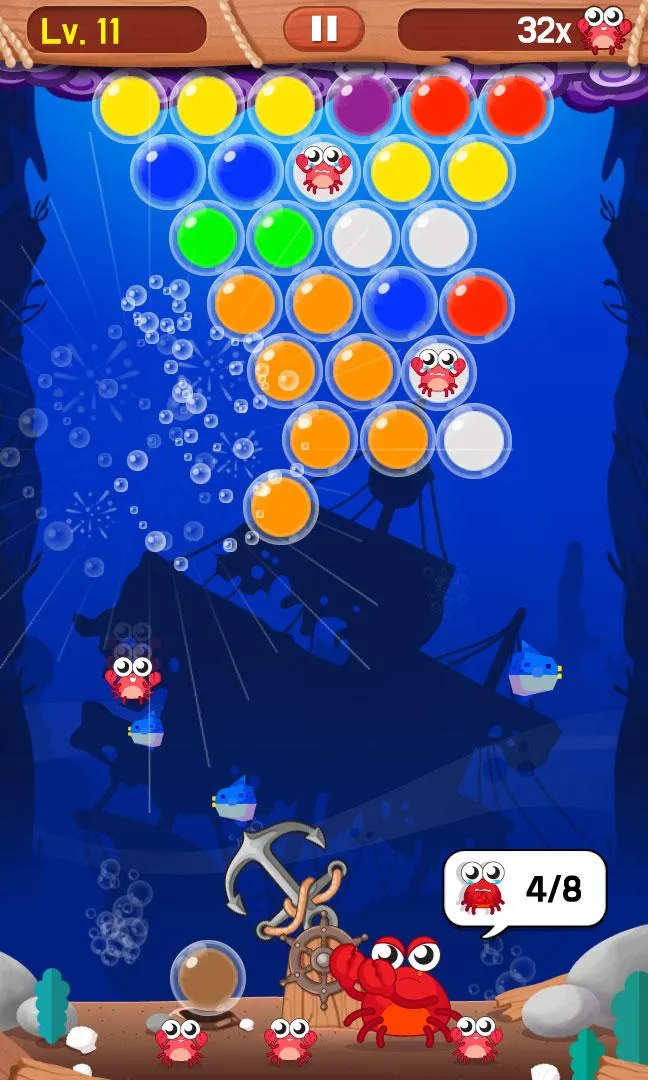 Bubble Shoot :Baby Crab Rescue | Indus Appstore | Screenshot