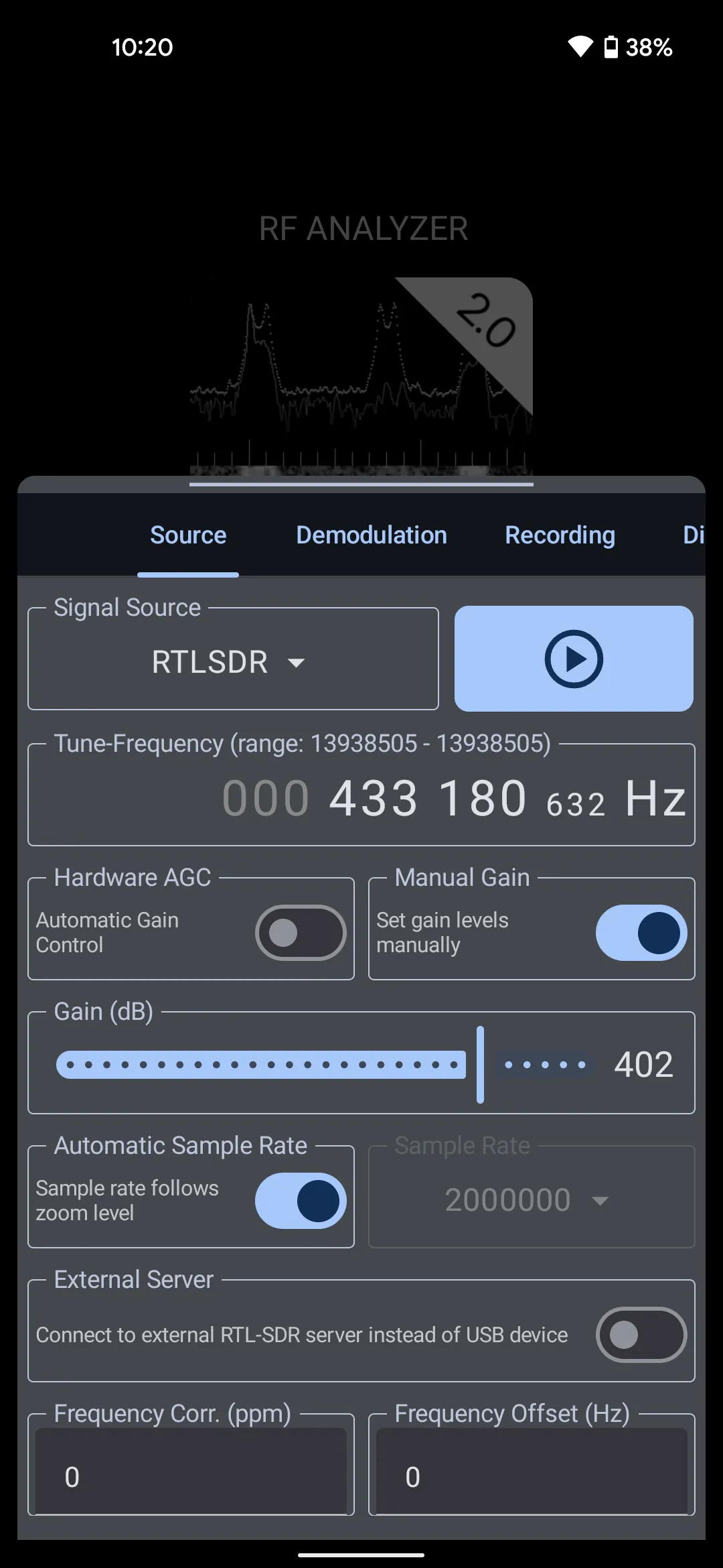 RF Analyzer | Indus Appstore | Screenshot