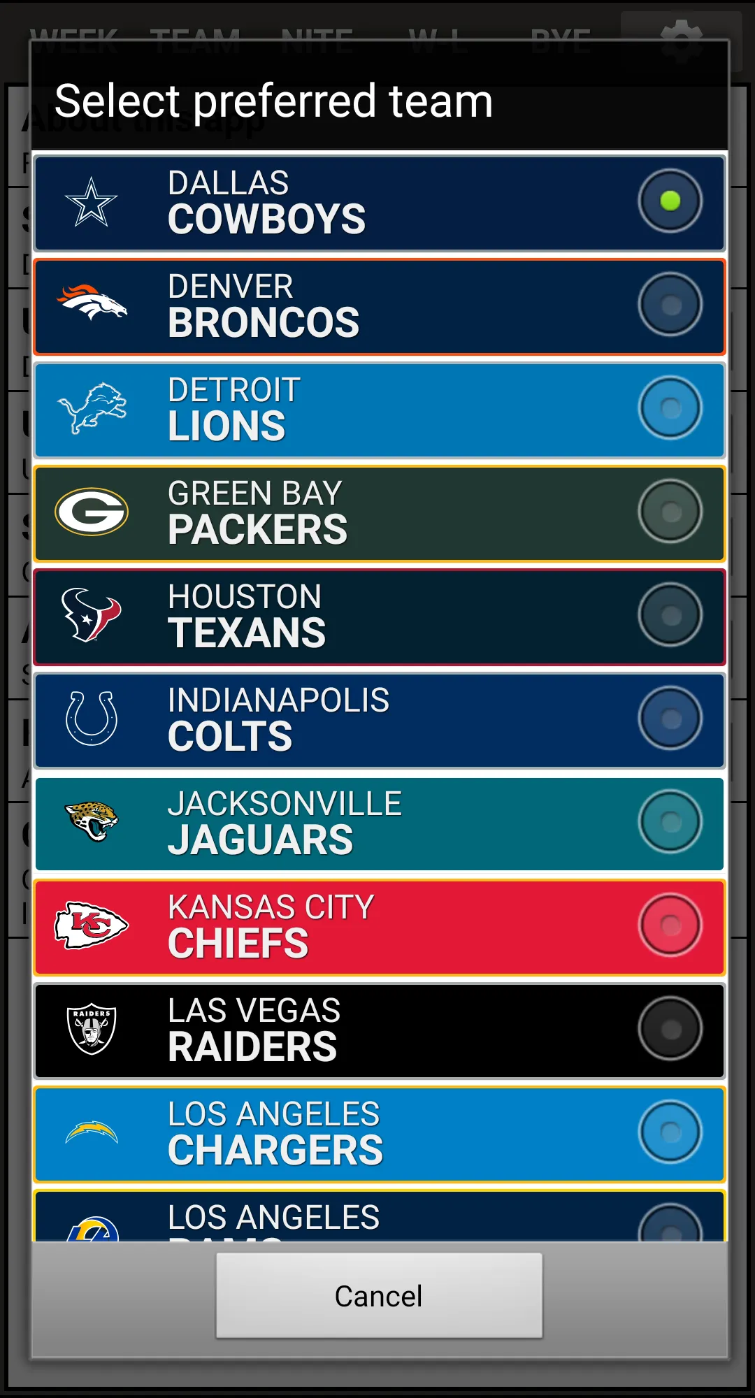 VS. 2024 NFL Schedule & Scores | Indus Appstore | Screenshot