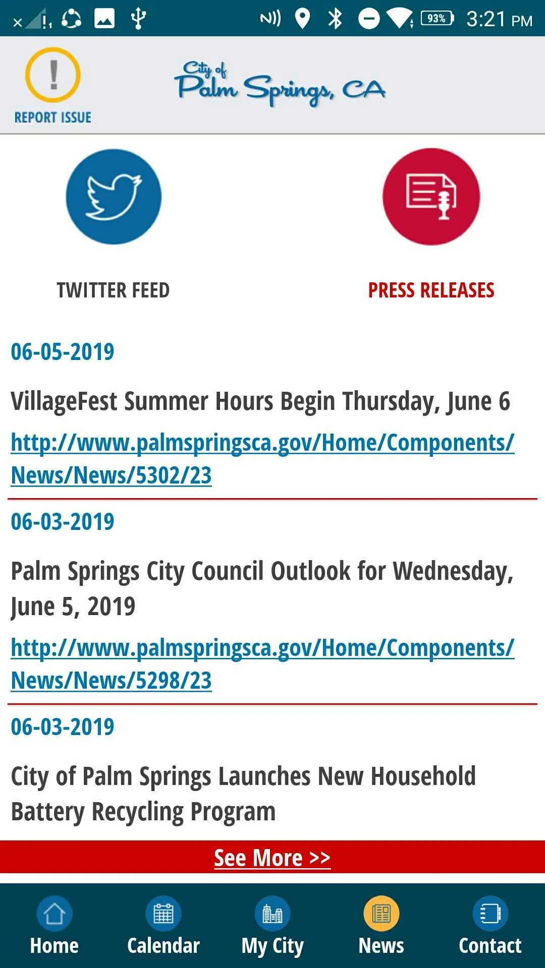 myPalmSprings: City of Palm Sp | Indus Appstore | Screenshot