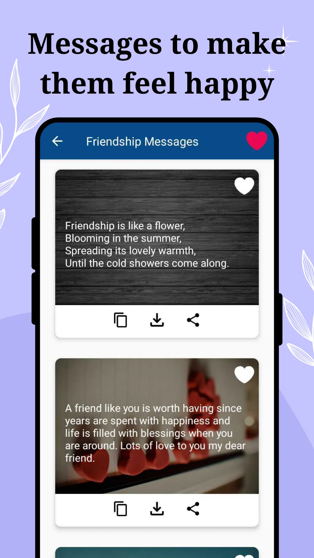 Friendship Quotes & Messages | Indus Appstore | Screenshot