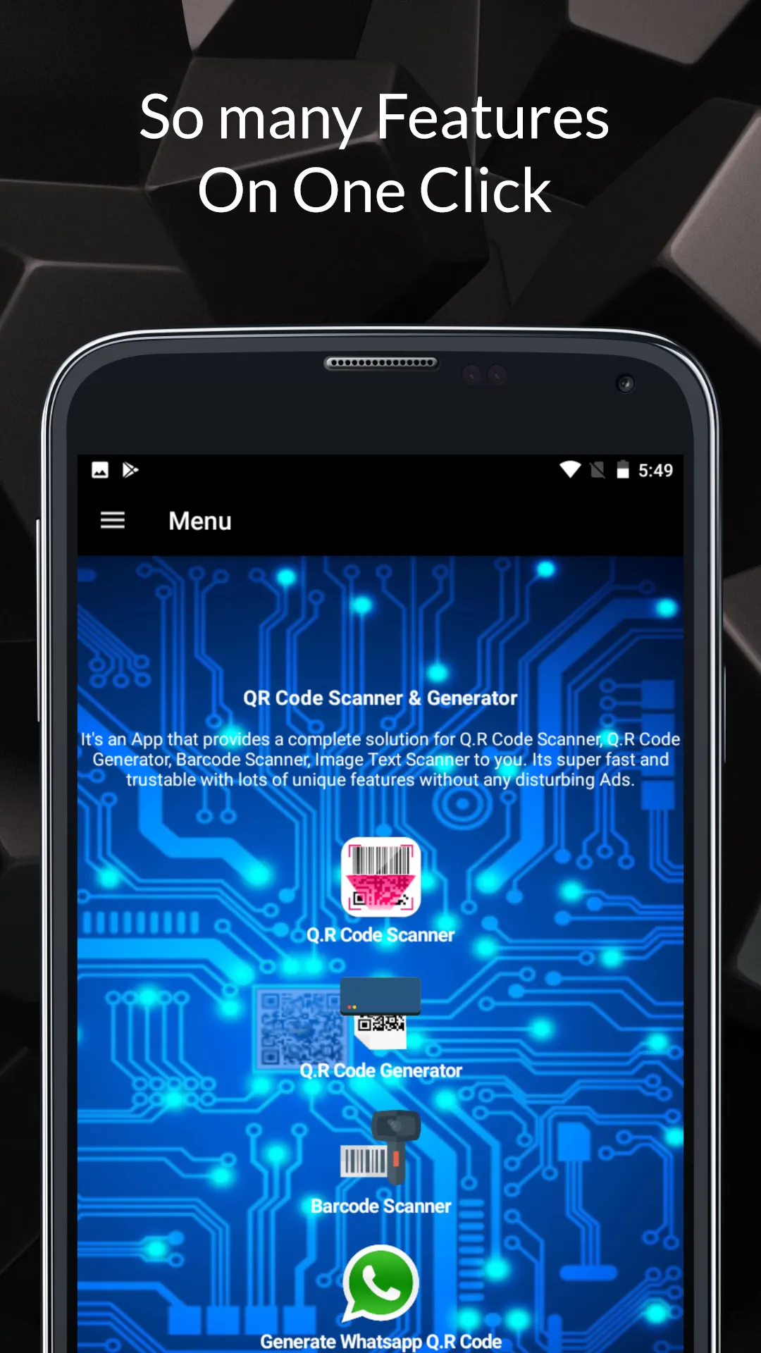 QR Code Scanner And Generator | Indus Appstore | Screenshot