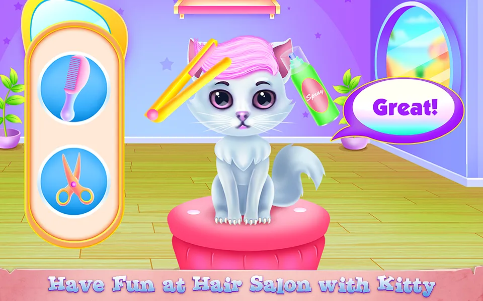 Cute Kitty Caring and Dressup | Indus Appstore | Screenshot