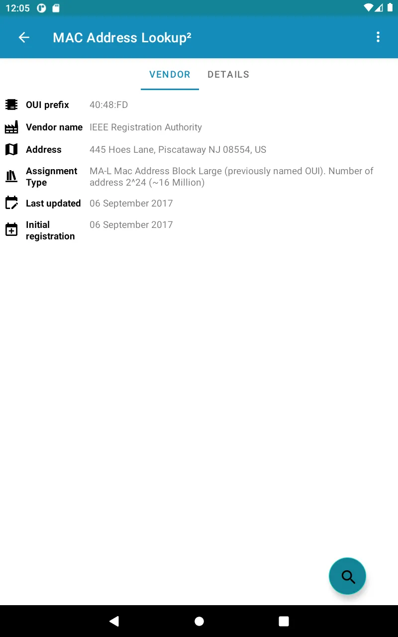 Mac Address Lookup | Indus Appstore | Screenshot