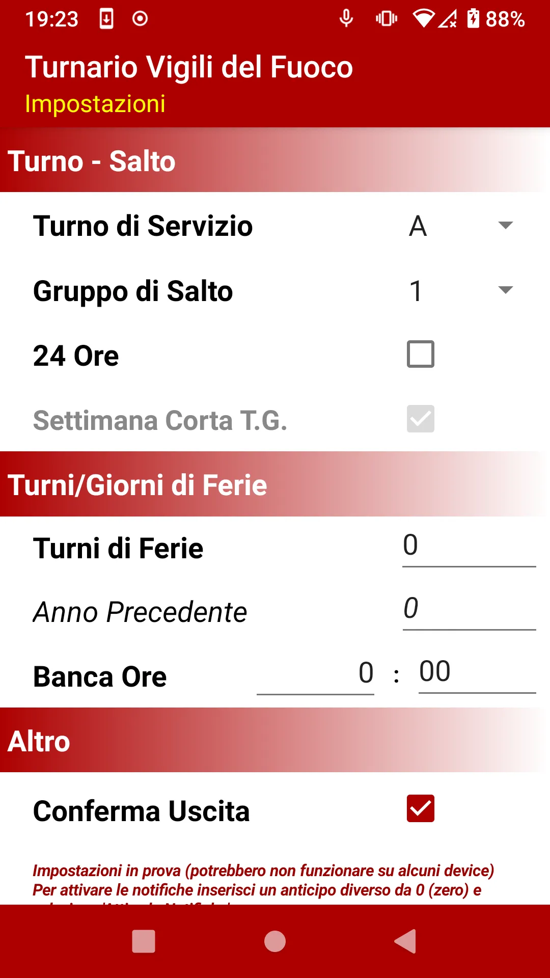 Turnario Vigili del Fuoco | Indus Appstore | Screenshot