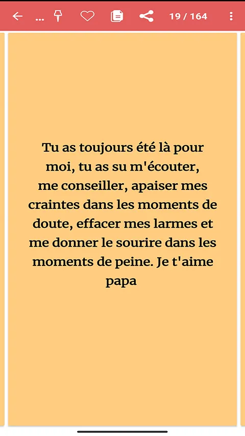 je t’aime Papa  SMS | Indus Appstore | Screenshot