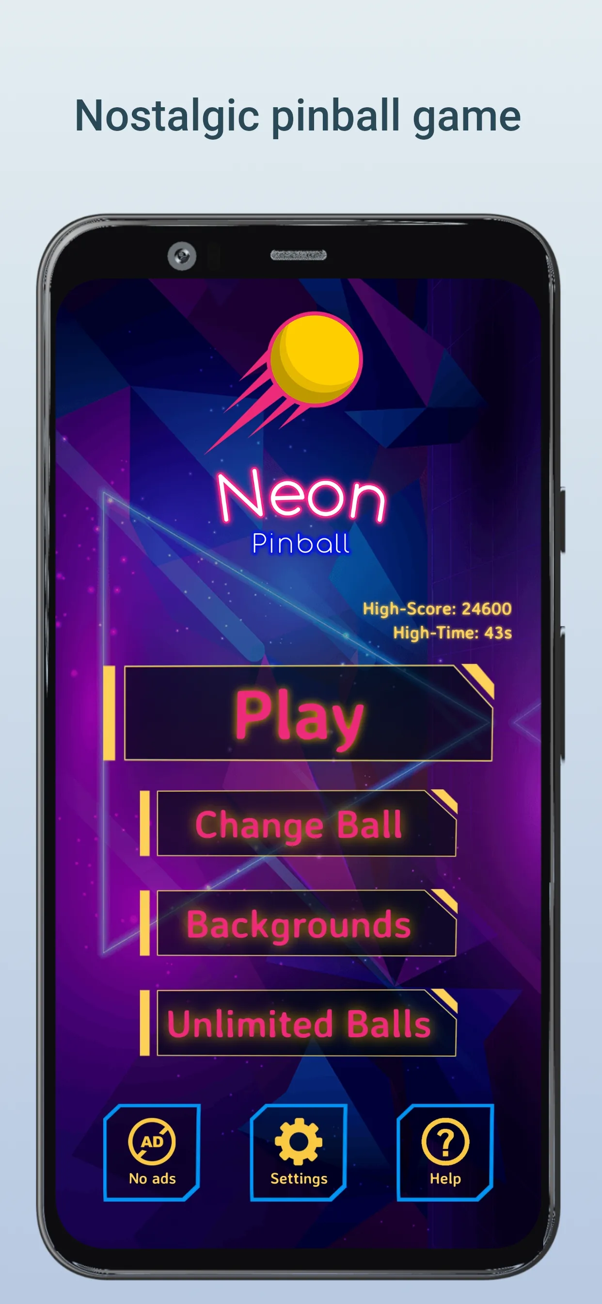 Neon Pinball : Relaxing | Indus Appstore | Screenshot