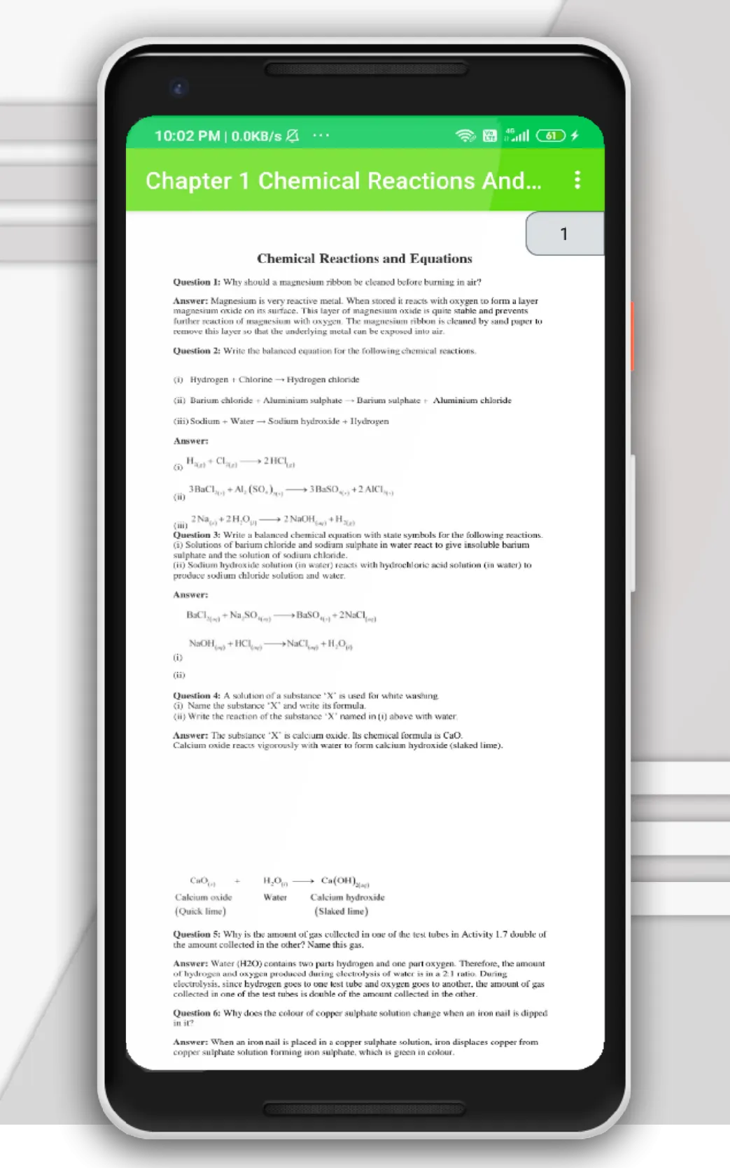 Class 10 Science Solutions | Indus Appstore | Screenshot