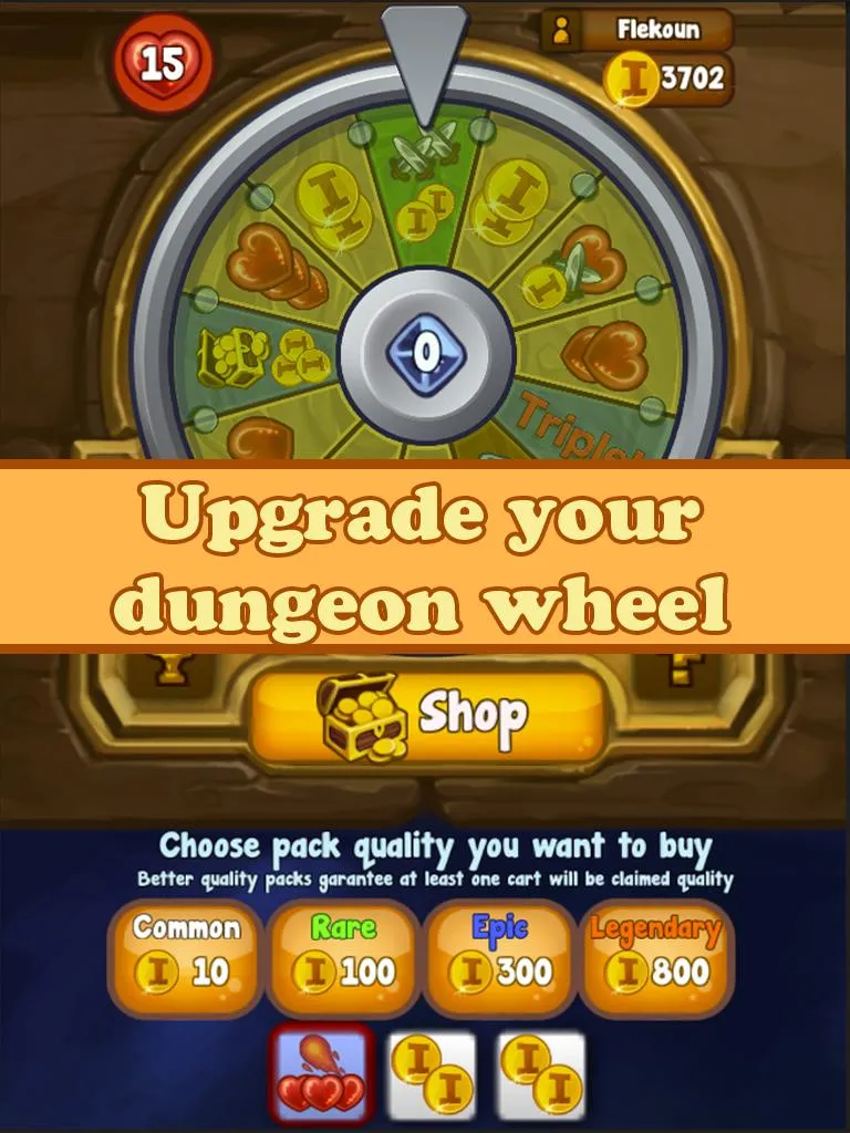 Dungeon Wheel - Roguelike RPG | Indus Appstore | Screenshot