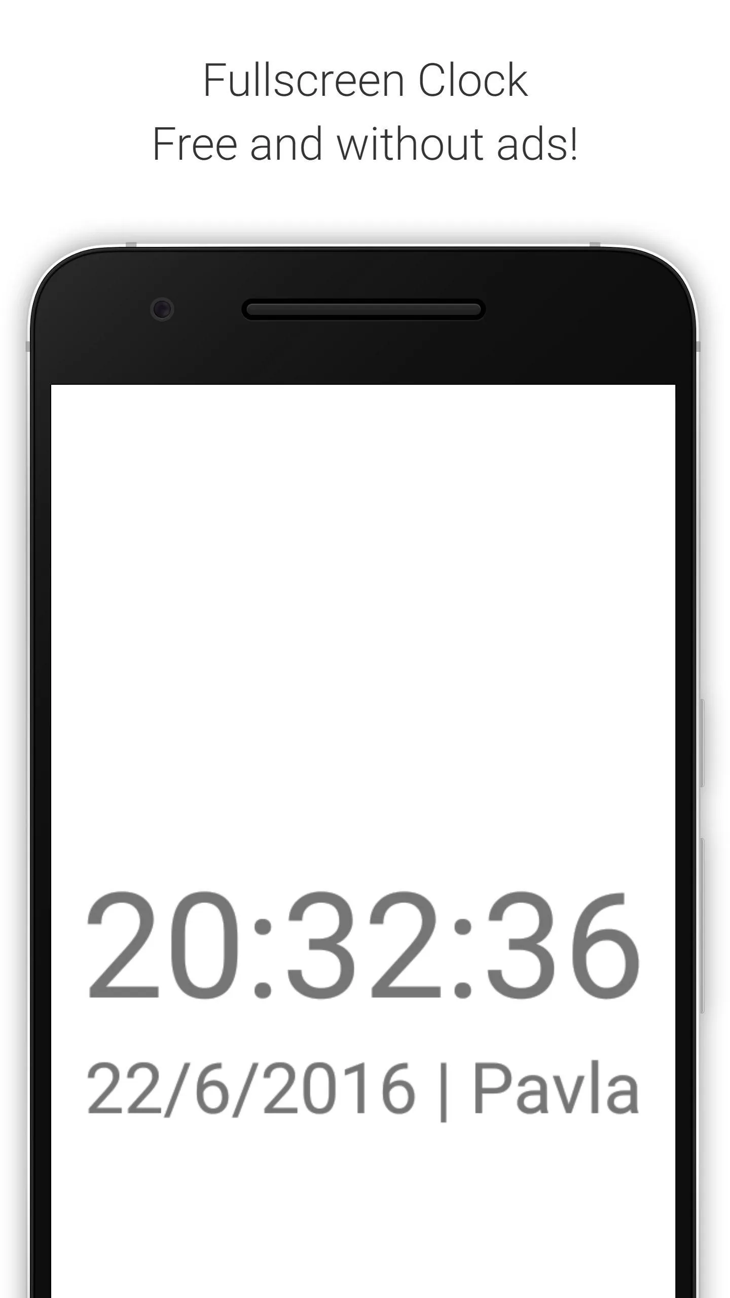 FSclock - Fullscreen Clock | Indus Appstore | Screenshot