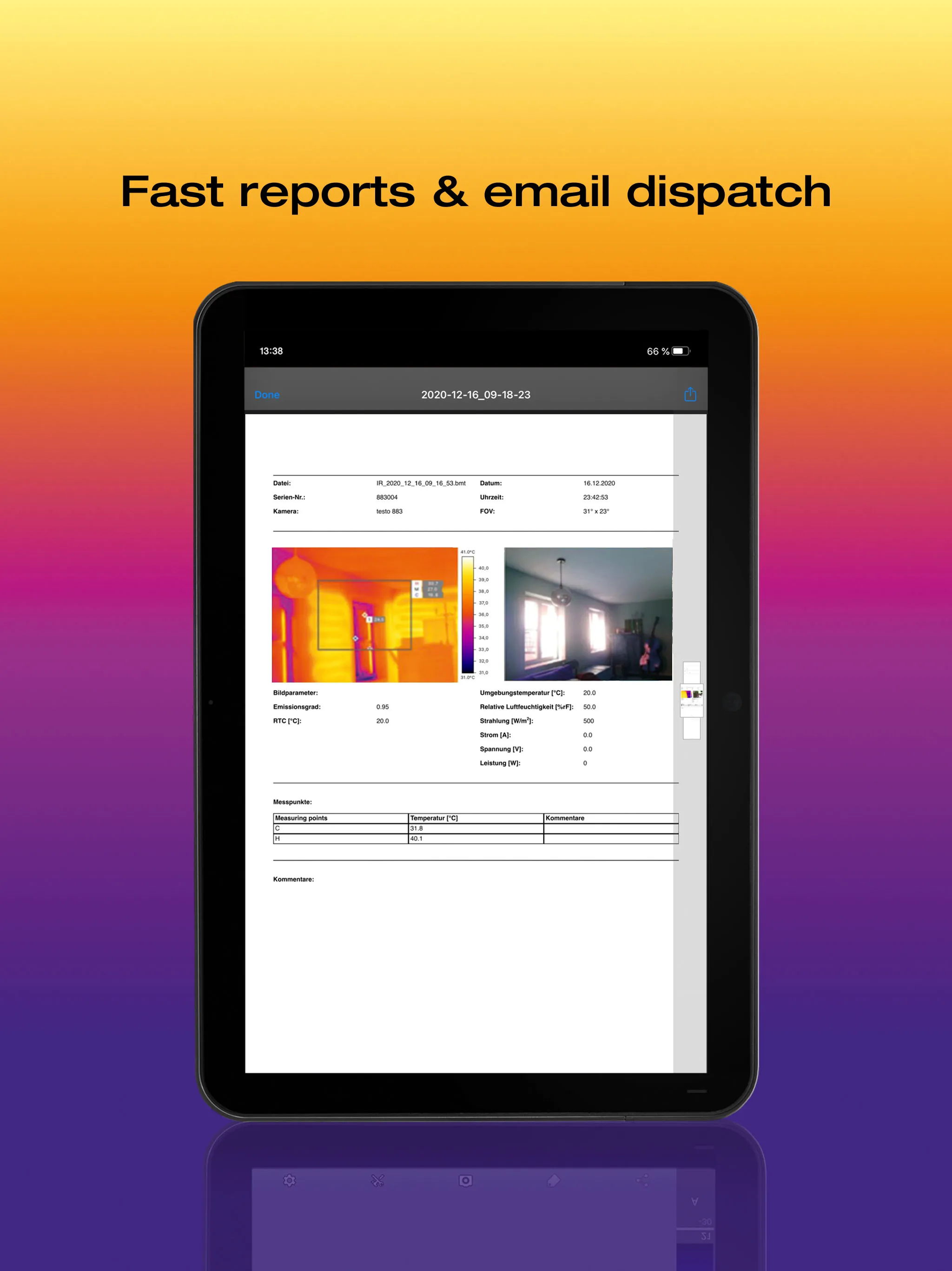 testo Thermography | Indus Appstore | Screenshot