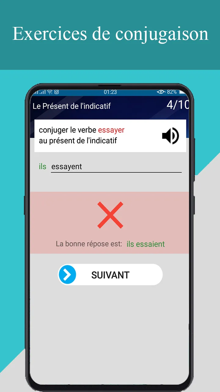 conjugueur & exercices offline | Indus Appstore | Screenshot