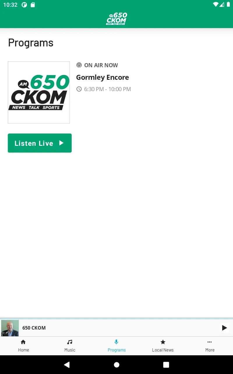 650CKOM News Talk Sports | Indus Appstore | Screenshot