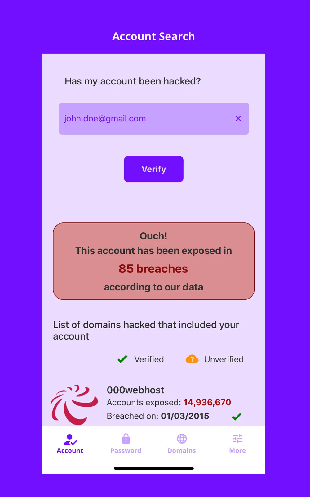 Spamlock - Data Breach Check | Indus Appstore | Screenshot