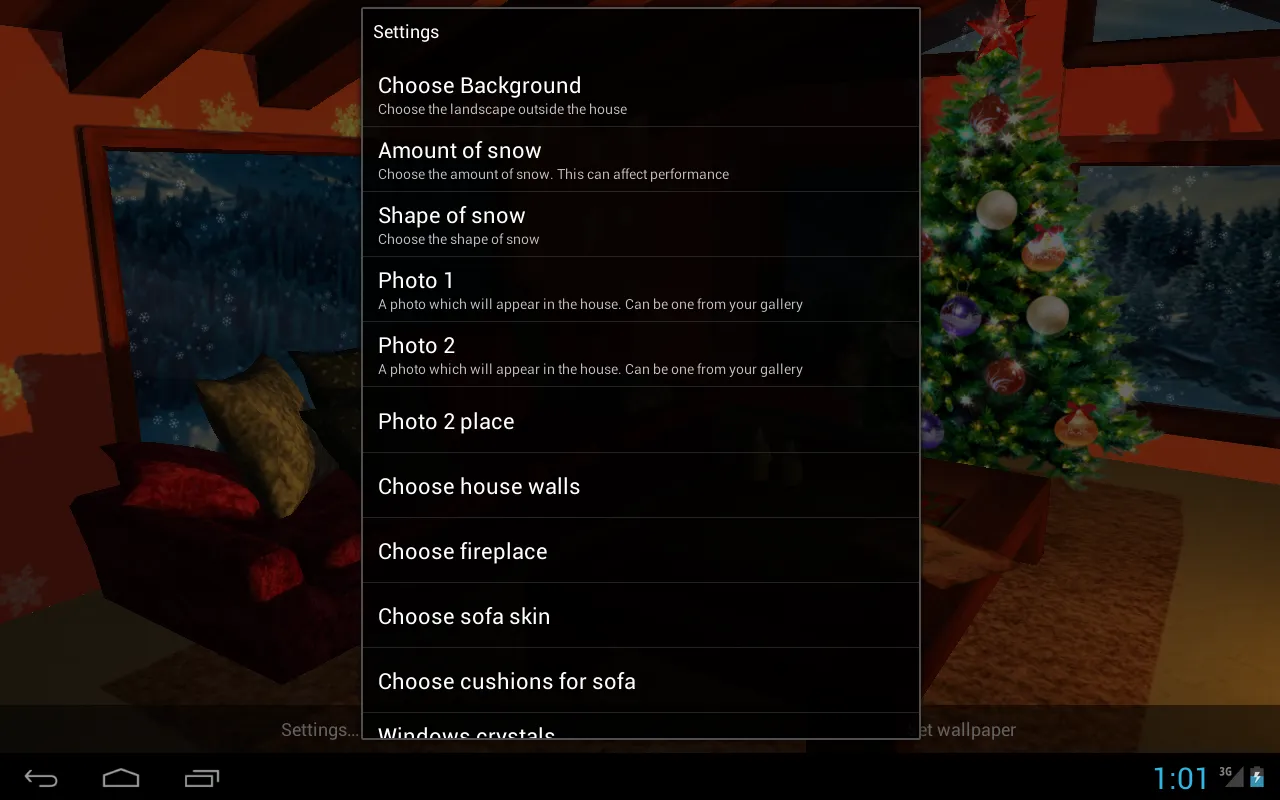 3D Christmas fireplace | Indus Appstore | Screenshot